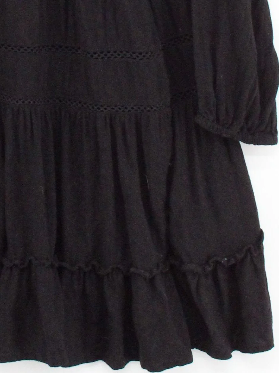 Superdry Jumper Mini Dress UK12 in Black - Image 4