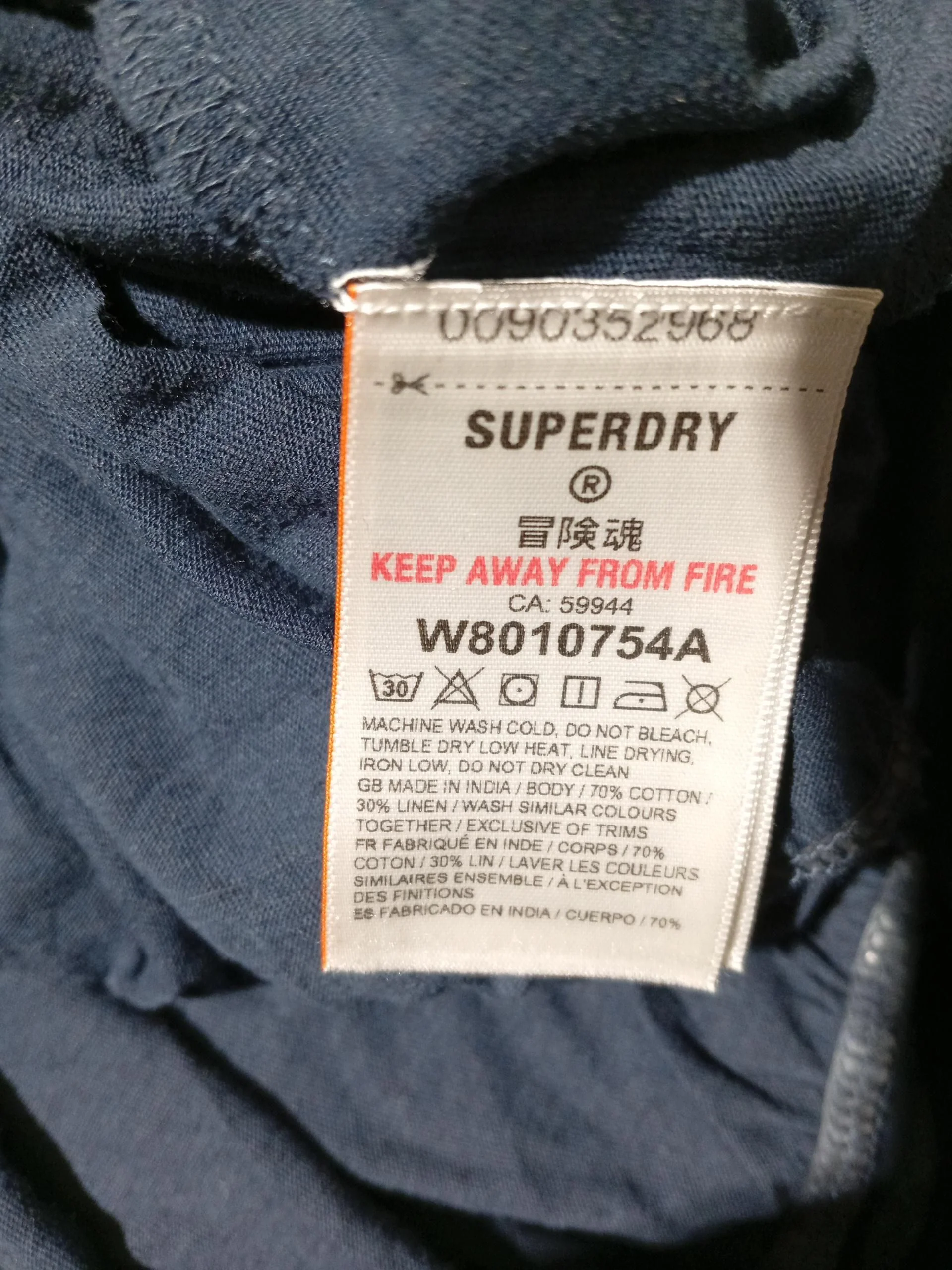Superdry Maxi Dress UK8 in Blue - Image 7