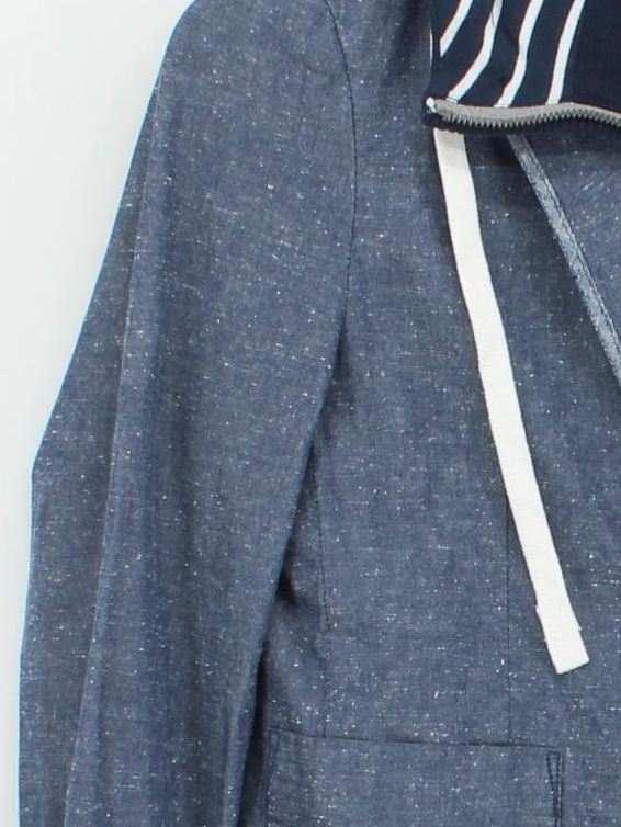 Superdry Men's Blazer S Blue Cotton with Polyester Overcoat - Image 4