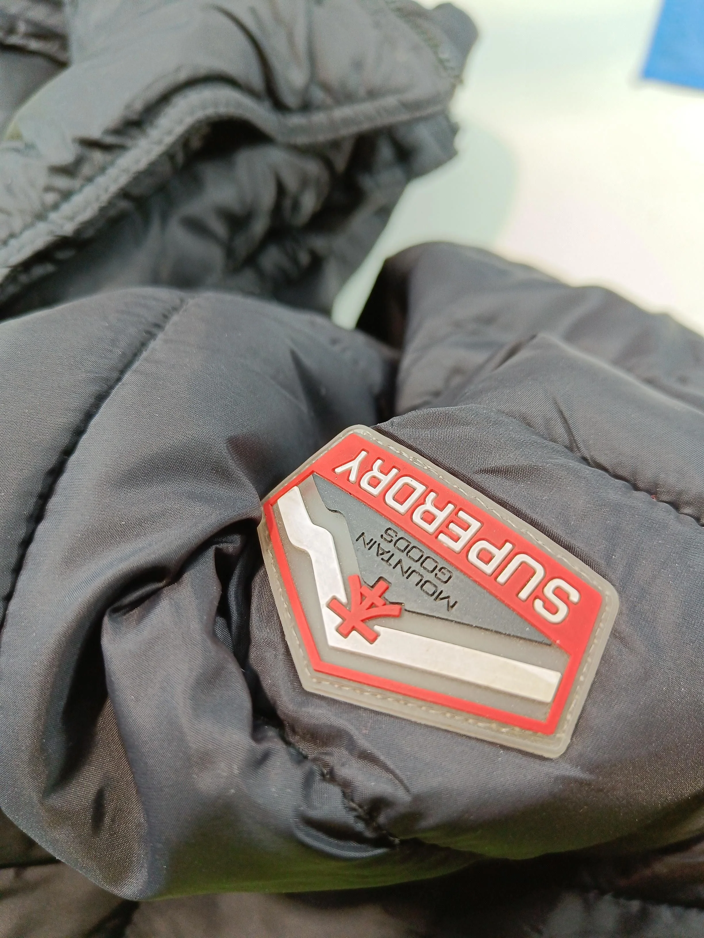 Superdry Men's Coat M Black Nylon with Polyester Puffer Jacket - Image 5