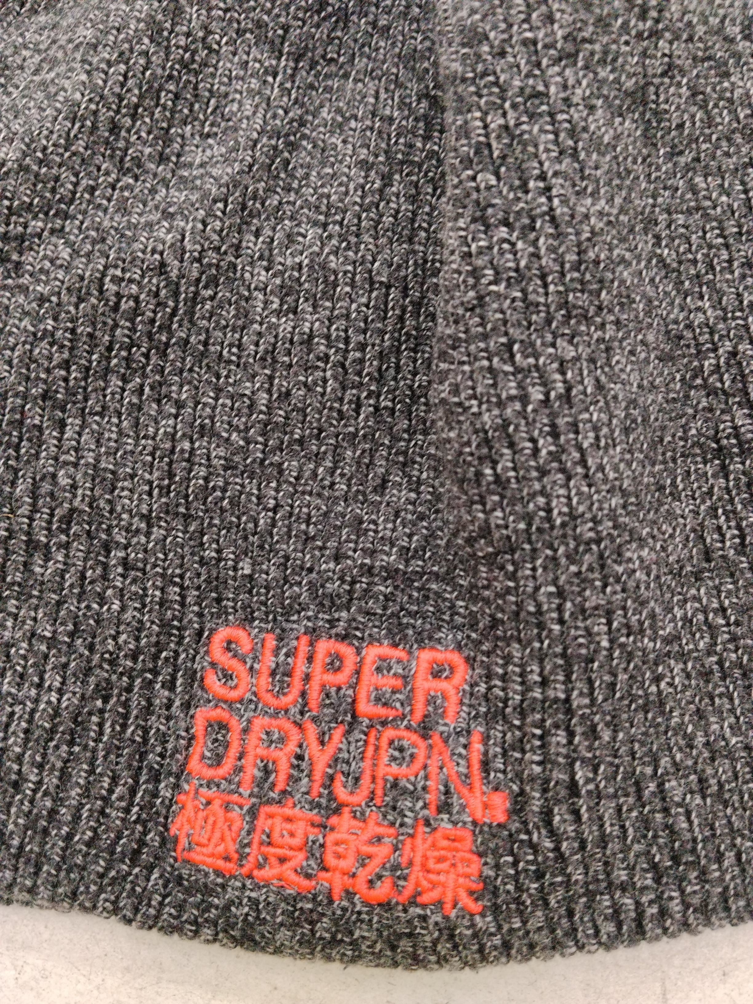 Superdry Men's Hat M Grey 100% Cotton Beanie - Image 3