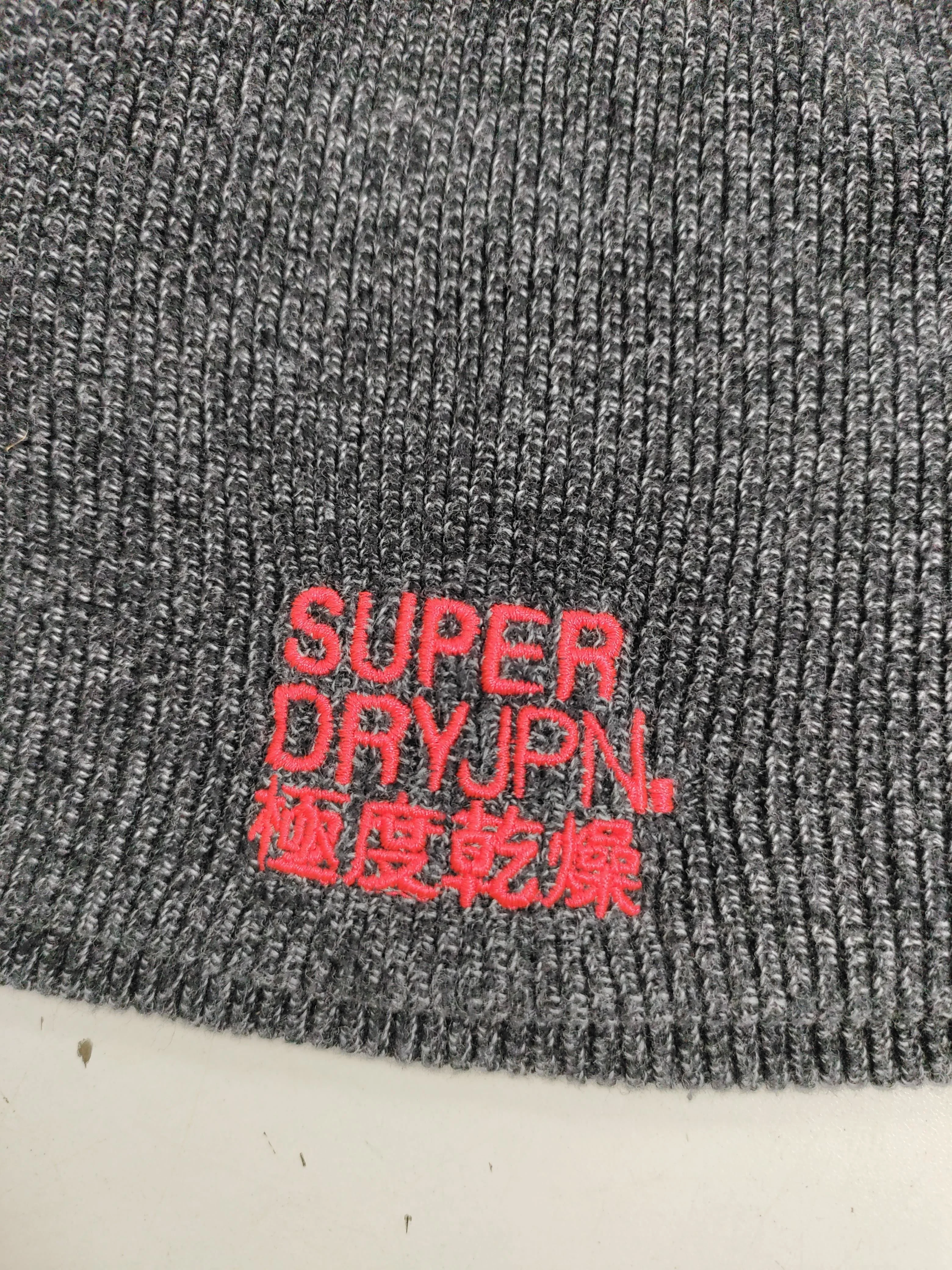 Superdry Men's Hat M Grey 100% Cotton Beanie - Image 5