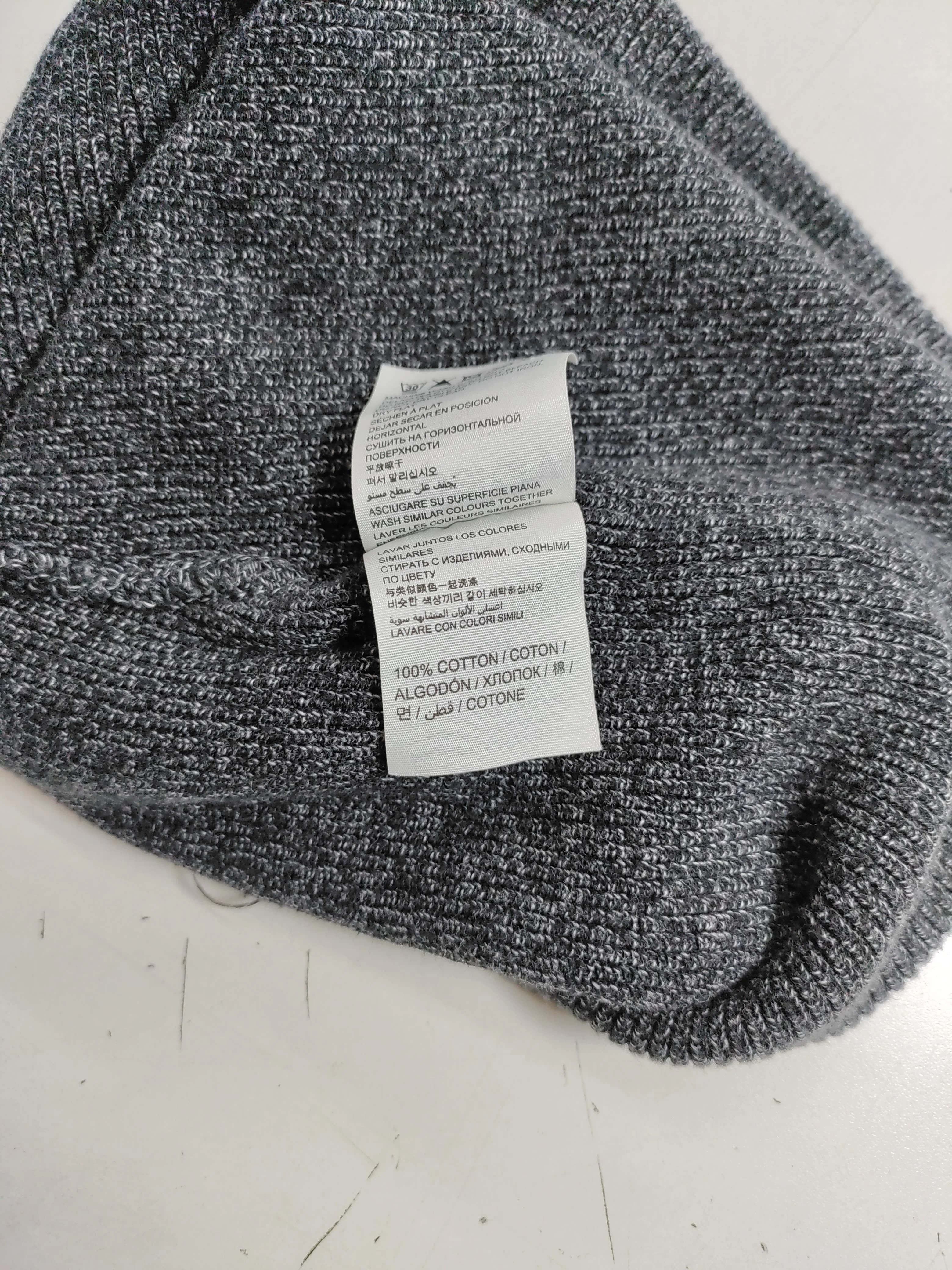 Superdry Men's Hat M Grey 100% Cotton Beanie - Image 6