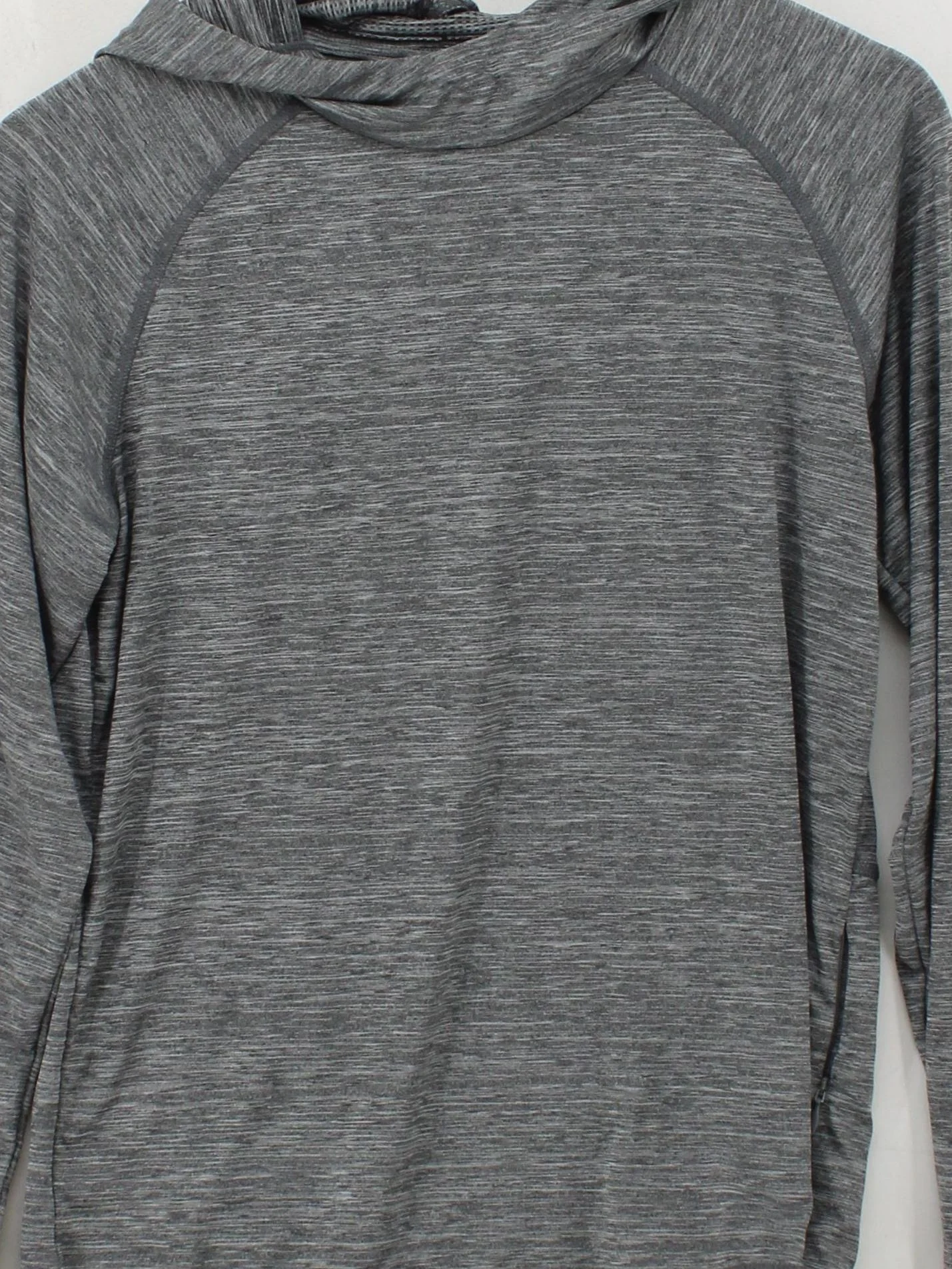 Superdry Men's Hoodie L Grey Polyester with Elastane Pullover - Image 3
