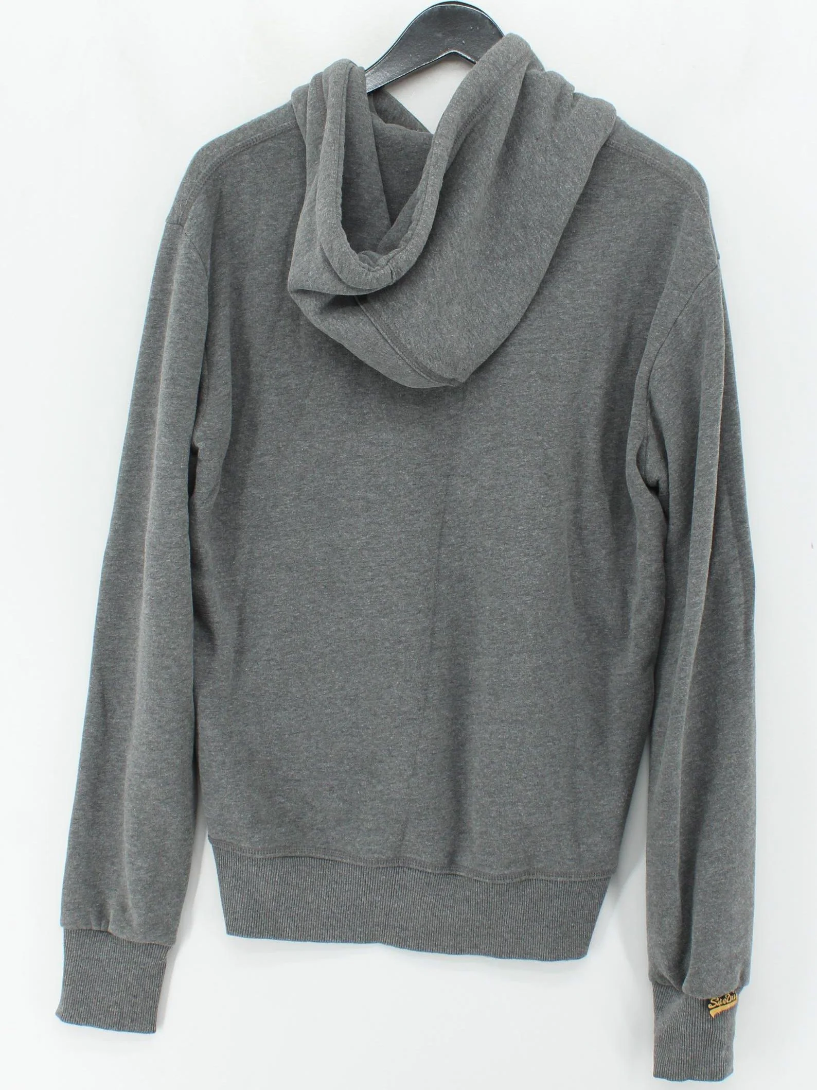 Superdry Men's Hoodie M Grey Graphic Cotton with Polyester Pullover - Image 2