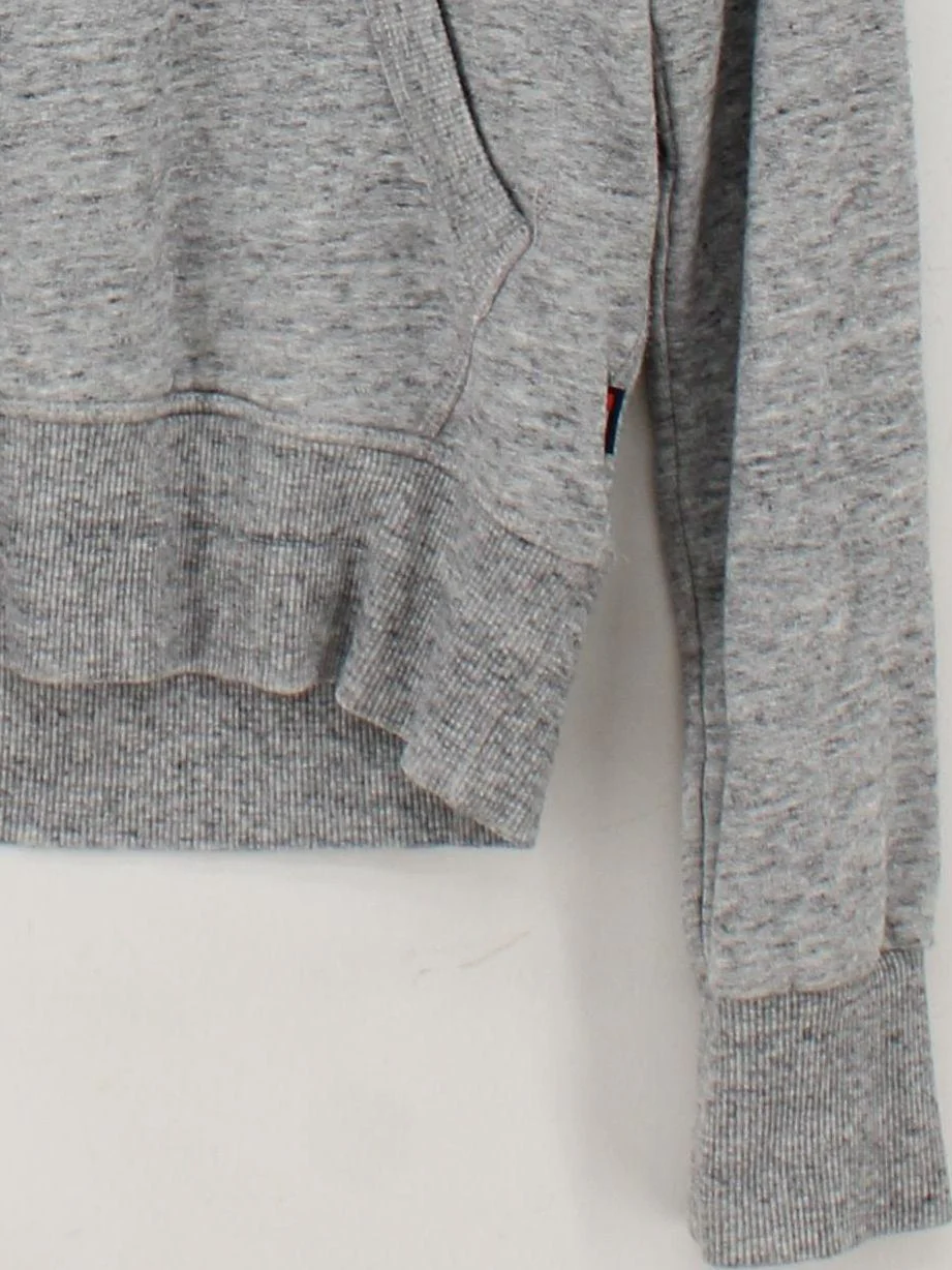Superdry Men's Hoodie M Grey Graphic Cotton with Polyester Pullover - Image 4