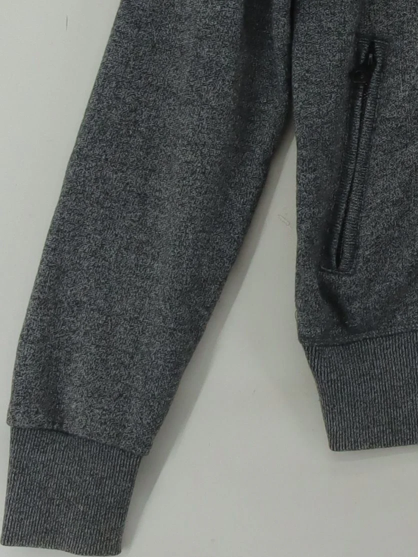 Superdry Men's Hoodie S Grey Cotton with Polyester Pullover - Image 4