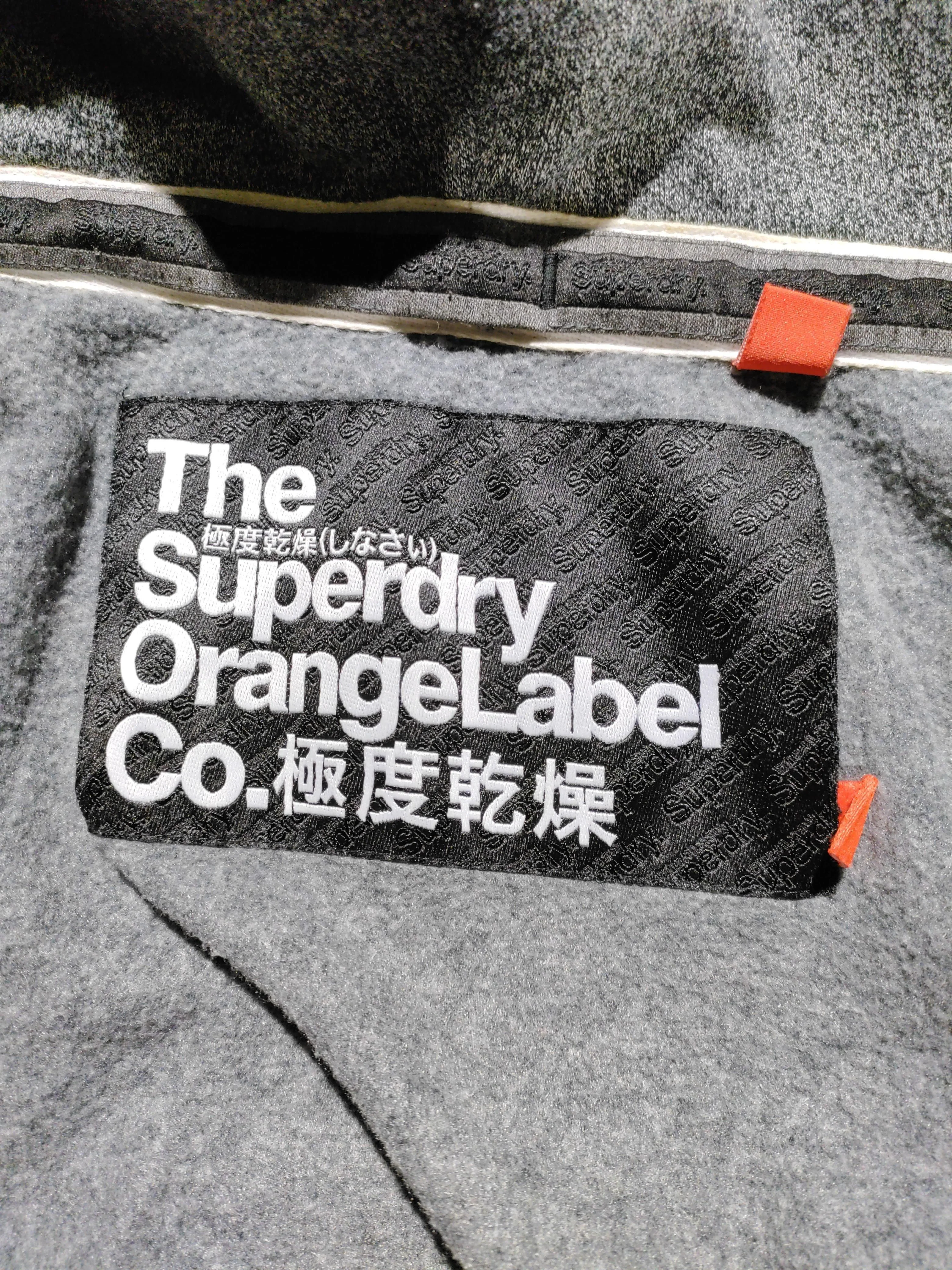 Superdry Men's Hoodie S Grey Cotton with Polyester Pullover - Image 5