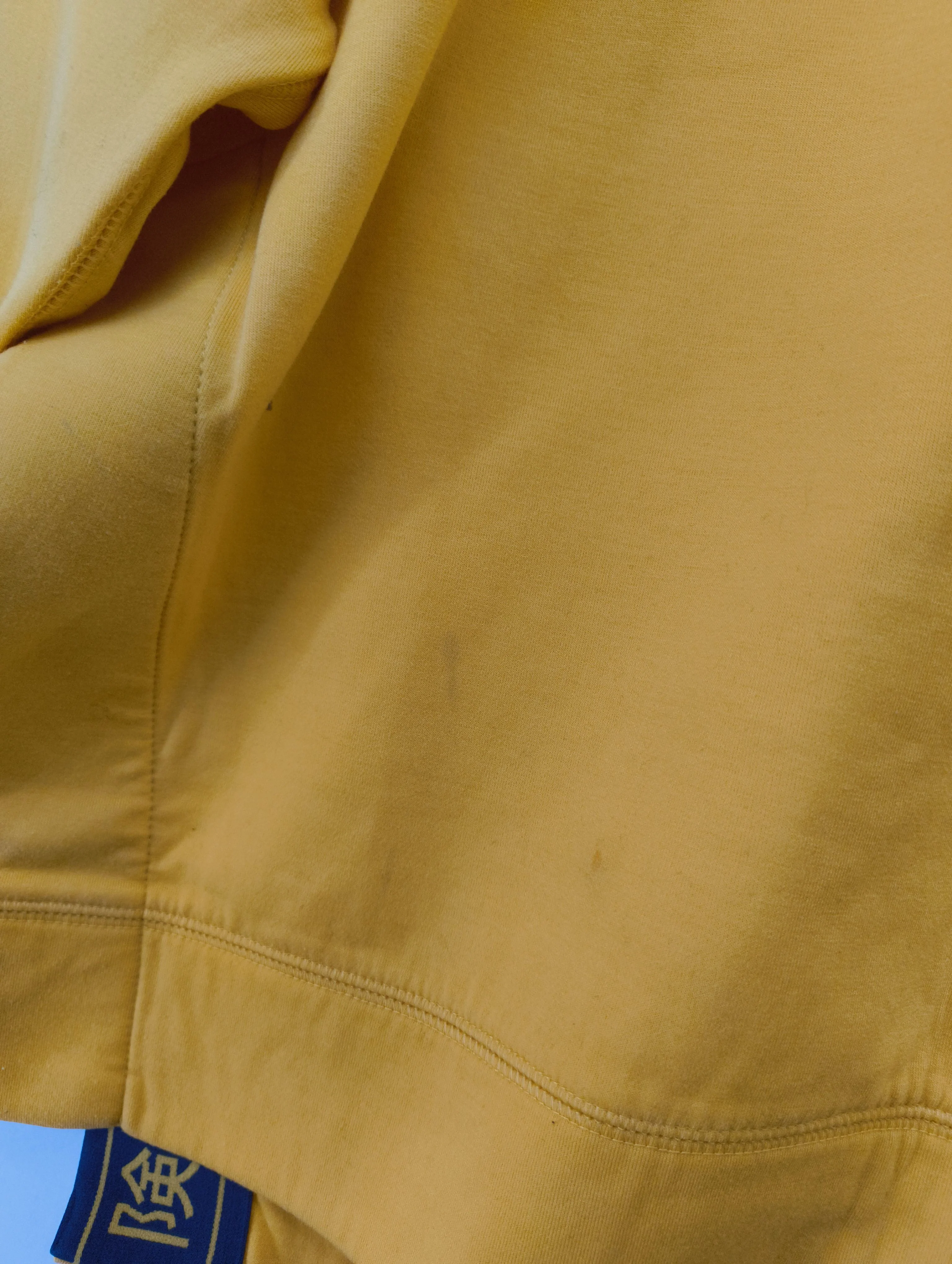Superdry Men's Hoodie S Yellow Polyester with Viscose, Elastane Pullover - Image 5