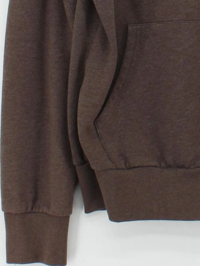 Superdry Men's Hoodie XL Brown Cotton with Polyester Pullover - Image 4