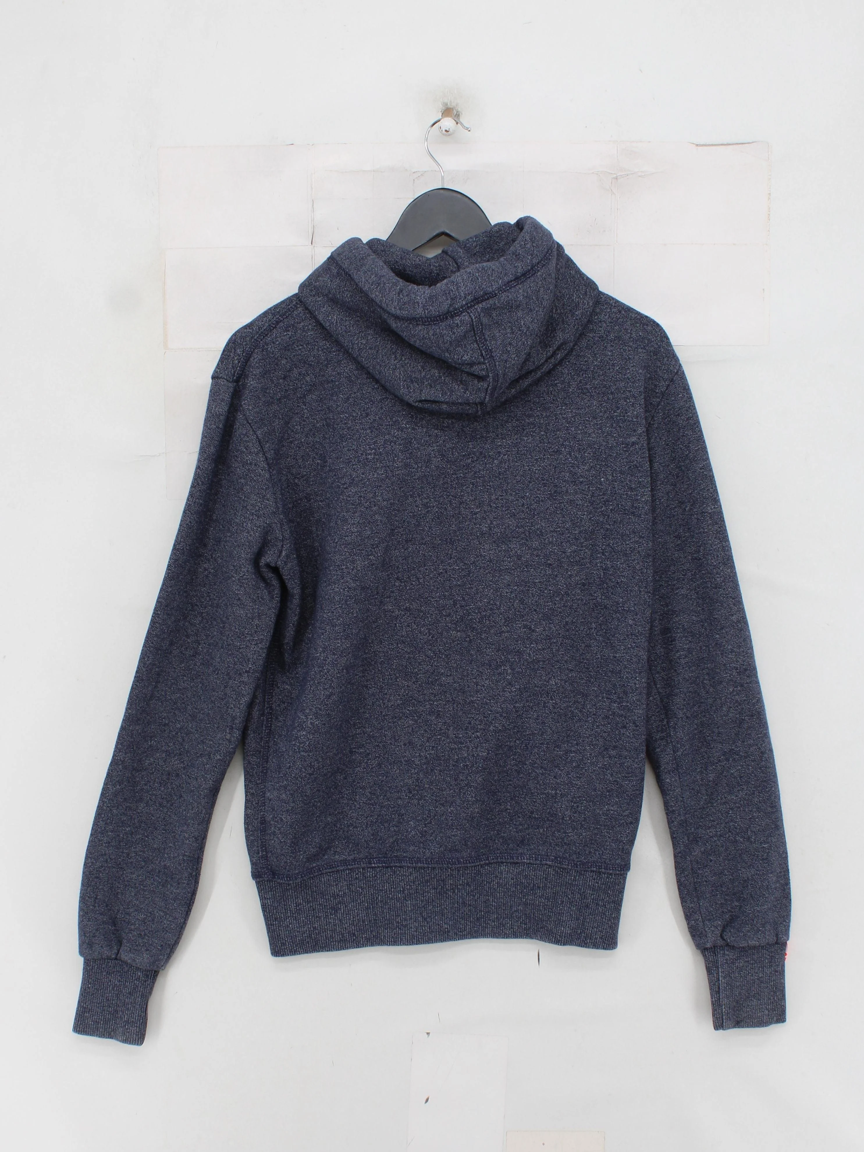 Superdry Men's Hoodie XS Blue Cotton with Polyester Full Zip - Image 2