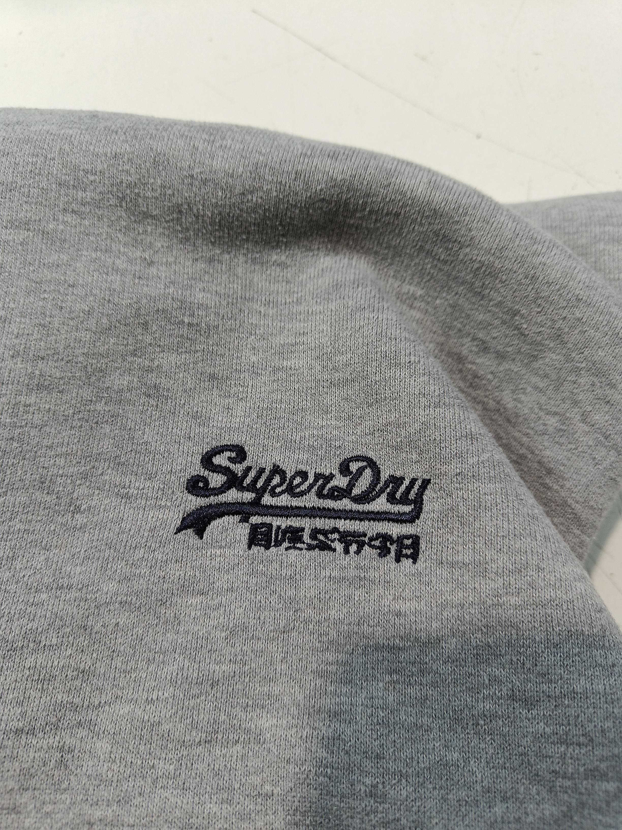 Superdry Men's Hoodie XS Grey Cotton with Polyester Pullover - Image 5
