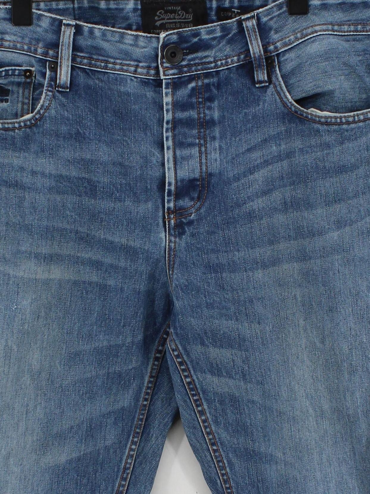 Superdry Men's Jeans M Blue 100% Cotton Straight - Image 3