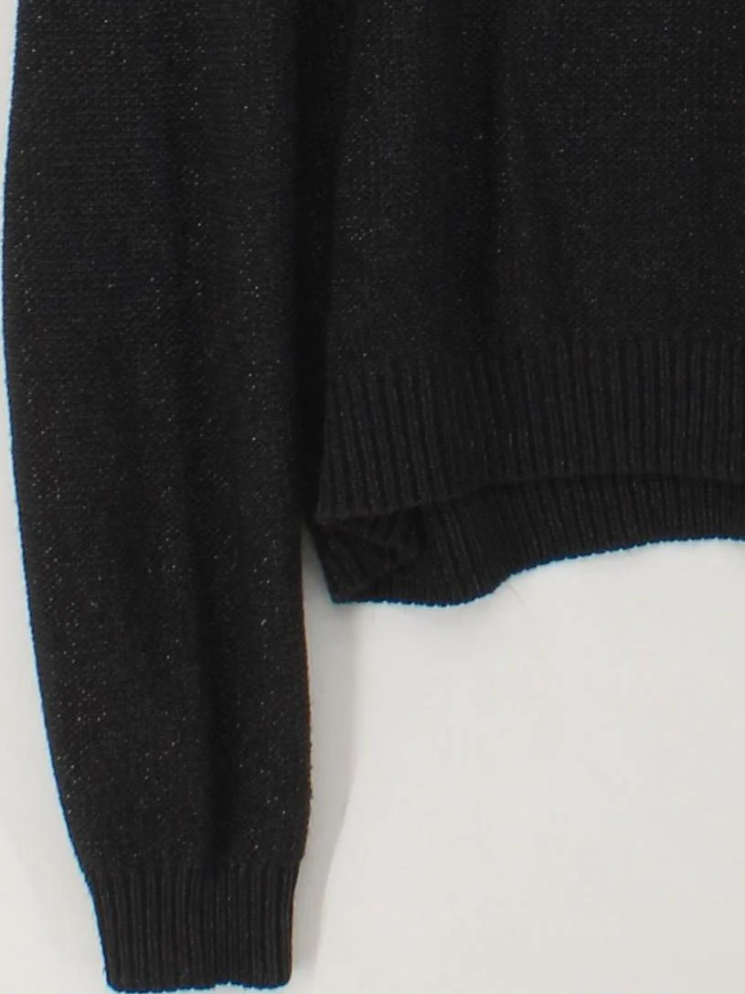 Superdry Men's Jumper L Black Polyester with Cotton, Acrylic Crew Neck Pullover - Image 4