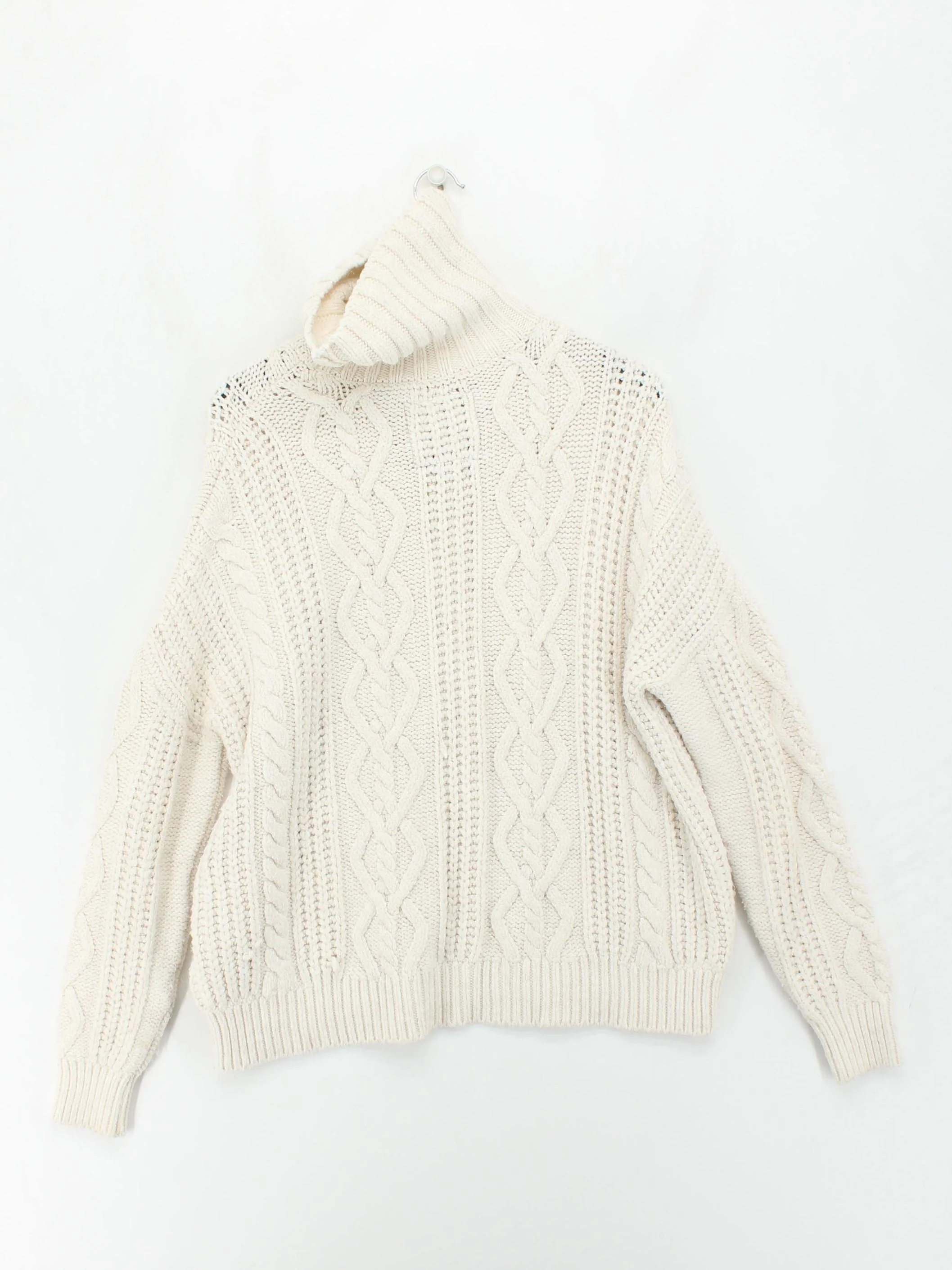 Superdry Men's Jumper L Cream Acrylic with Polyamide, Polyester Pullover - Image 2
