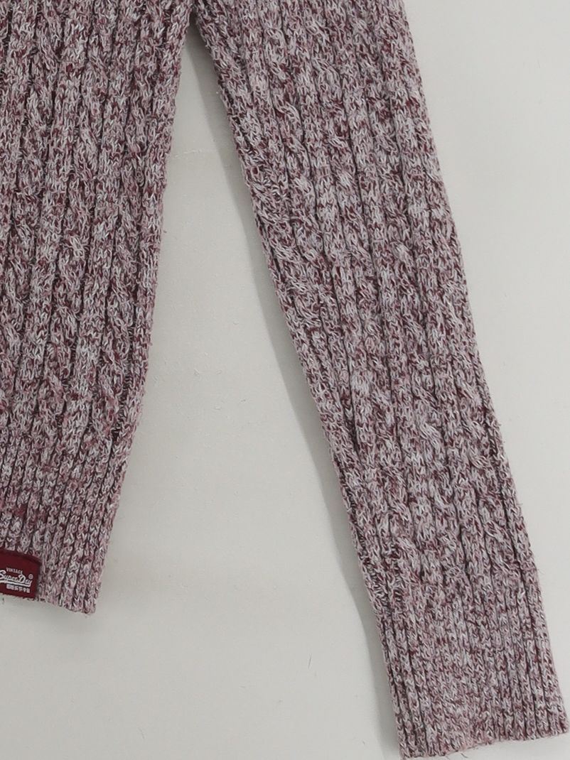 Superdry Men's Jumper L Multi Acrylic with Cotton, Polyester Round Neck Pullover - Image 4