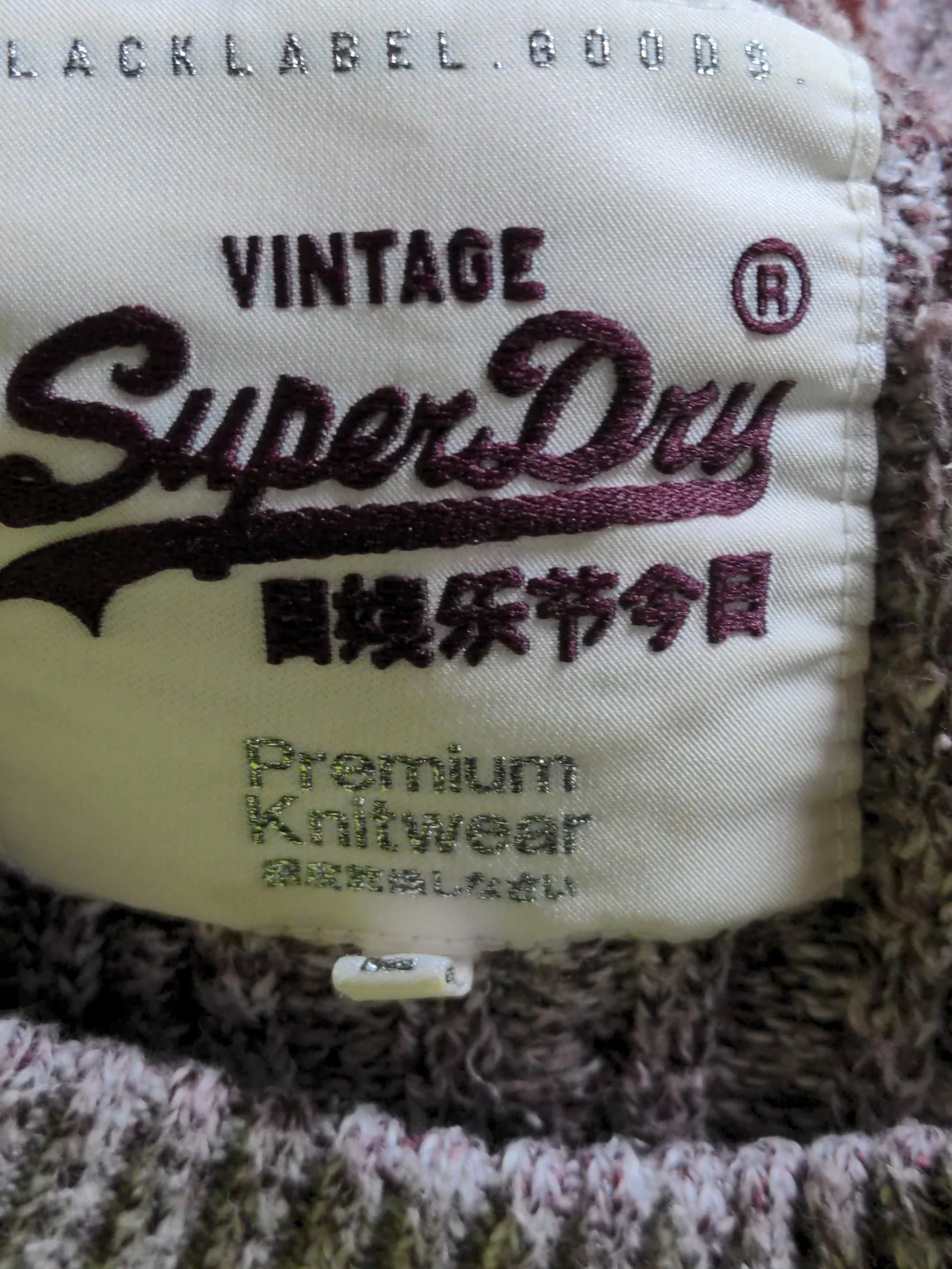 Superdry Men's Jumper L Multi Acrylic with Cotton, Polyester Round Neck Pullover - Image 6