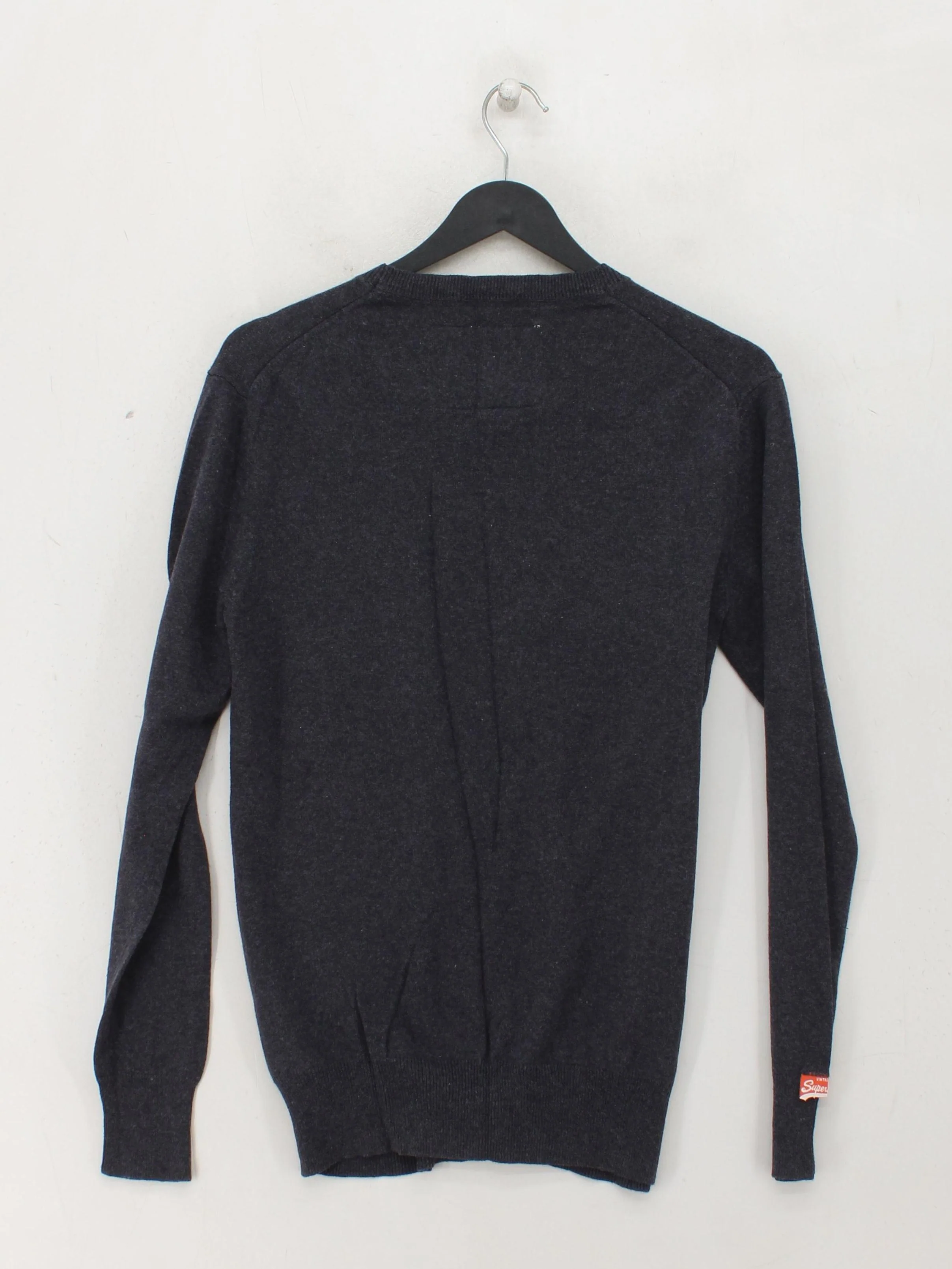 Superdry Men's Jumper M Grey Cotton with Cashmere Round Neck Pullover - Image 2