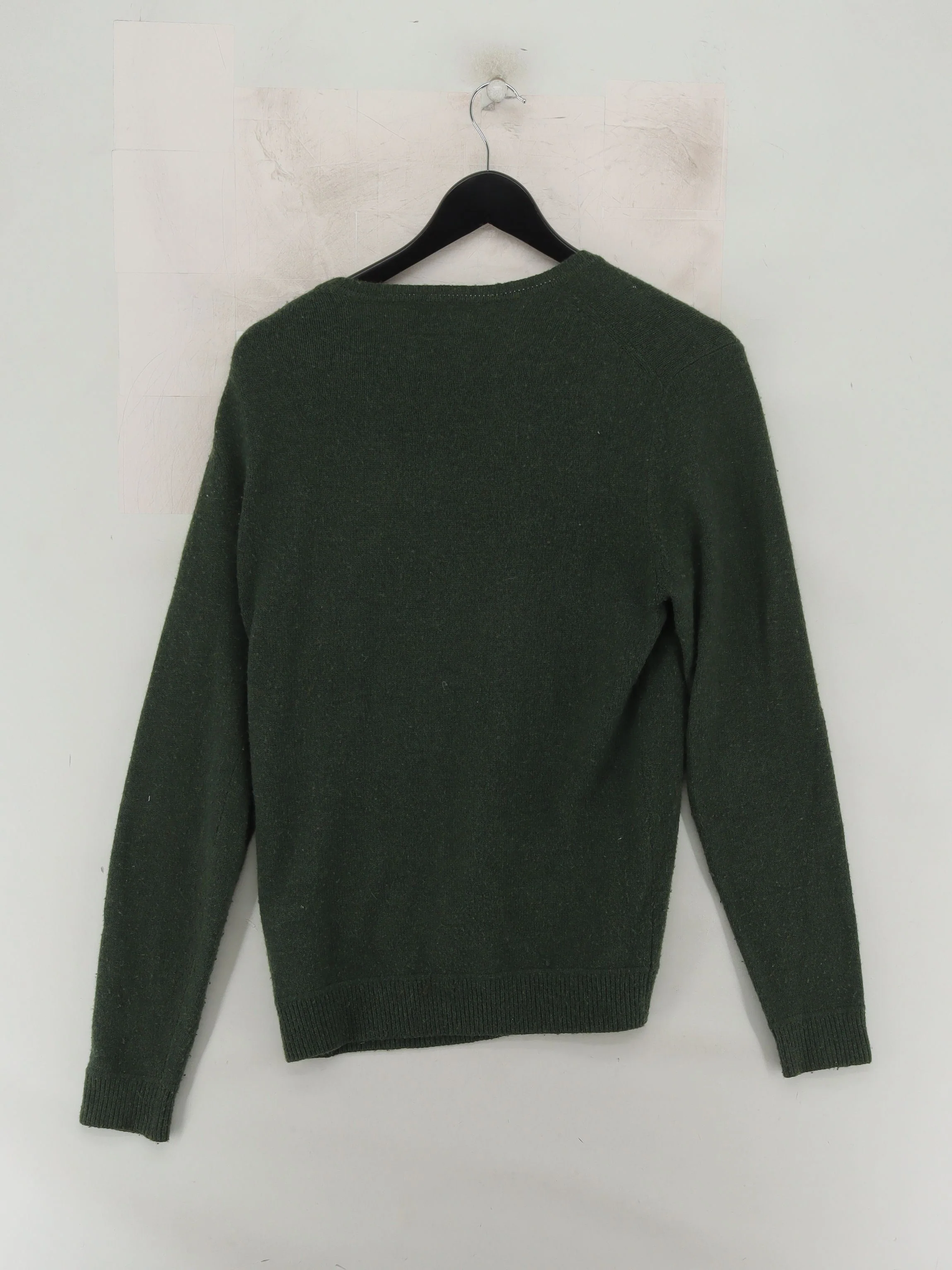 Superdry Men's Jumper S Green Wool with Nylon, Cotton Round Neck Pullover - Image 2
