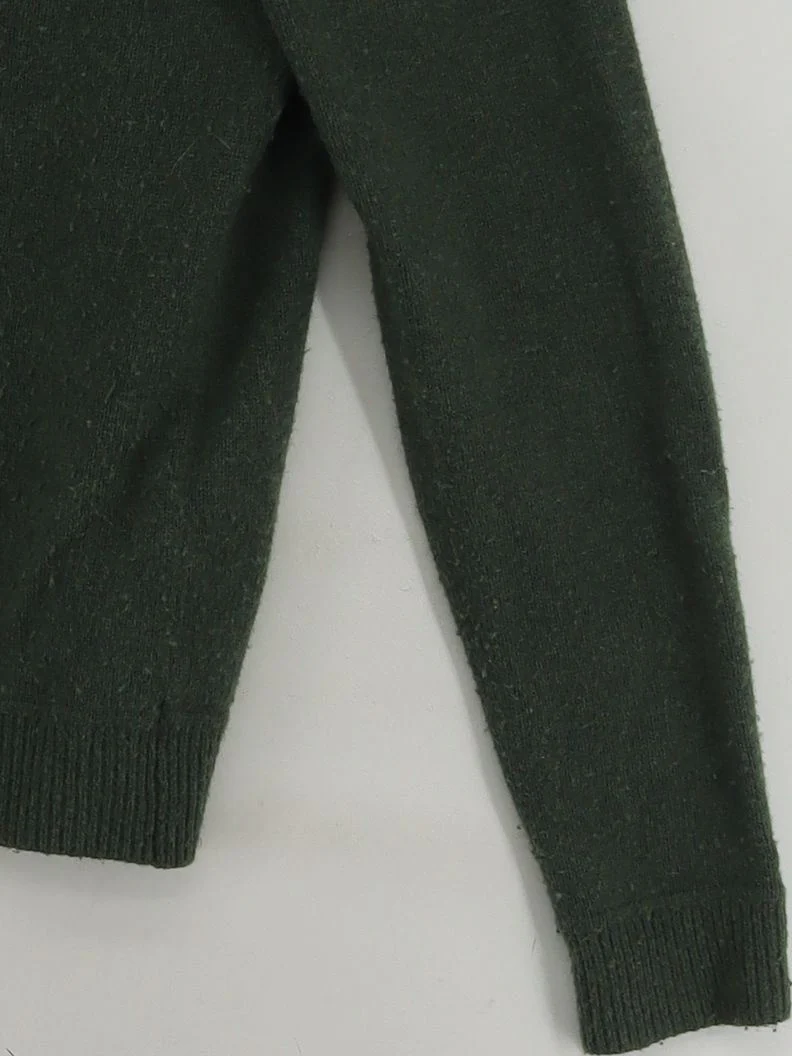 Superdry Men's Jumper S Green Wool with Nylon, Cotton Round Neck Pullover - Image 4