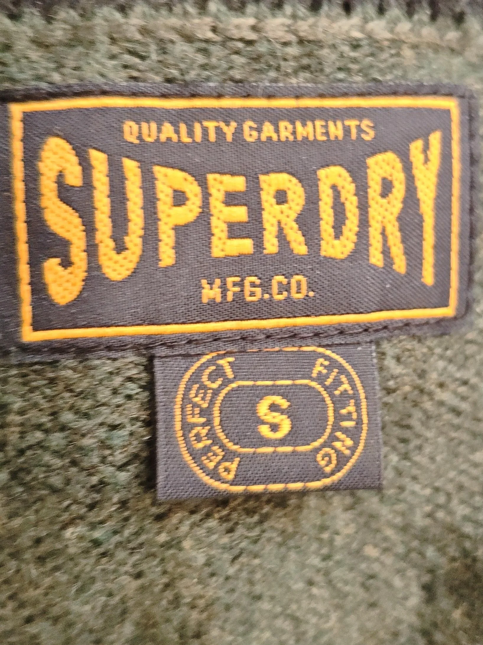 Superdry Men's Jumper S Green Wool with Nylon, Cotton Round Neck Pullover - Image 7