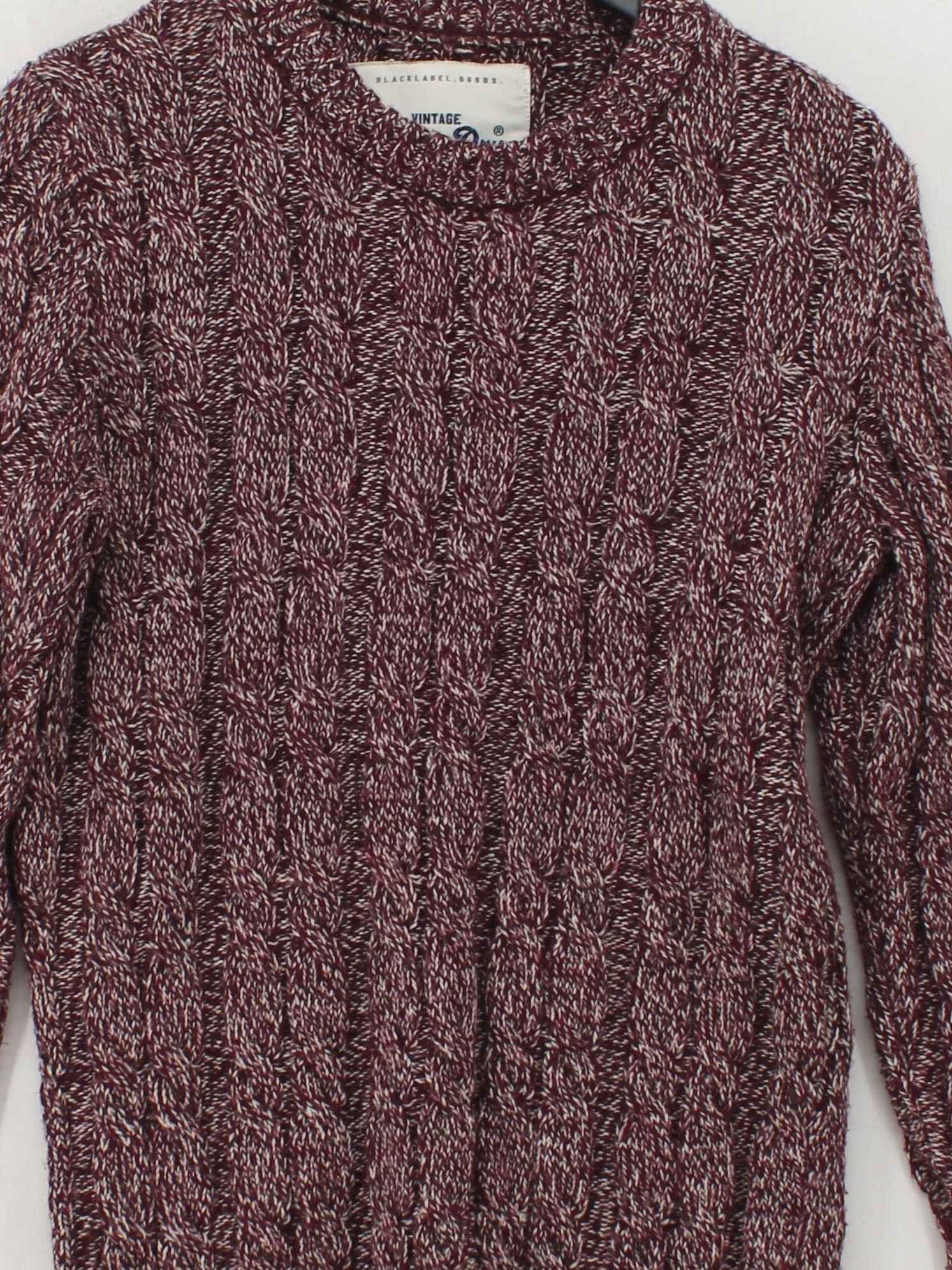 Superdry Men's Jumper S Red Acrylic with Wool Round Neck Pullover - Image 3
