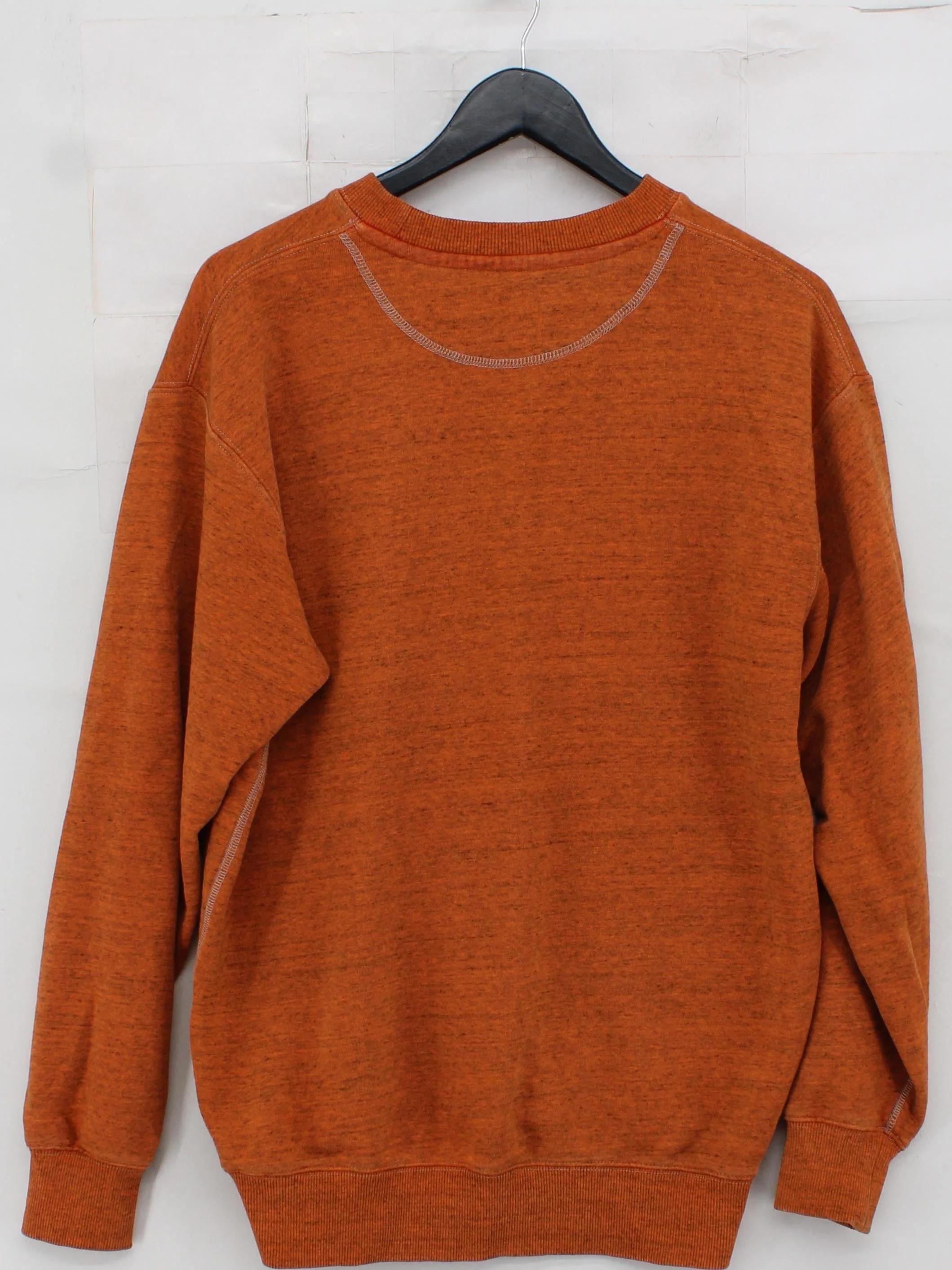 Superdry Men's Jumper XS Orange 100% Cotton Crew Neck Pullover - Image 2