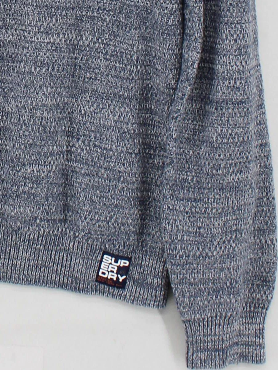 Superdry Men's Jumper XXL Blue 100% Other Round Neck Pullover - Image 4