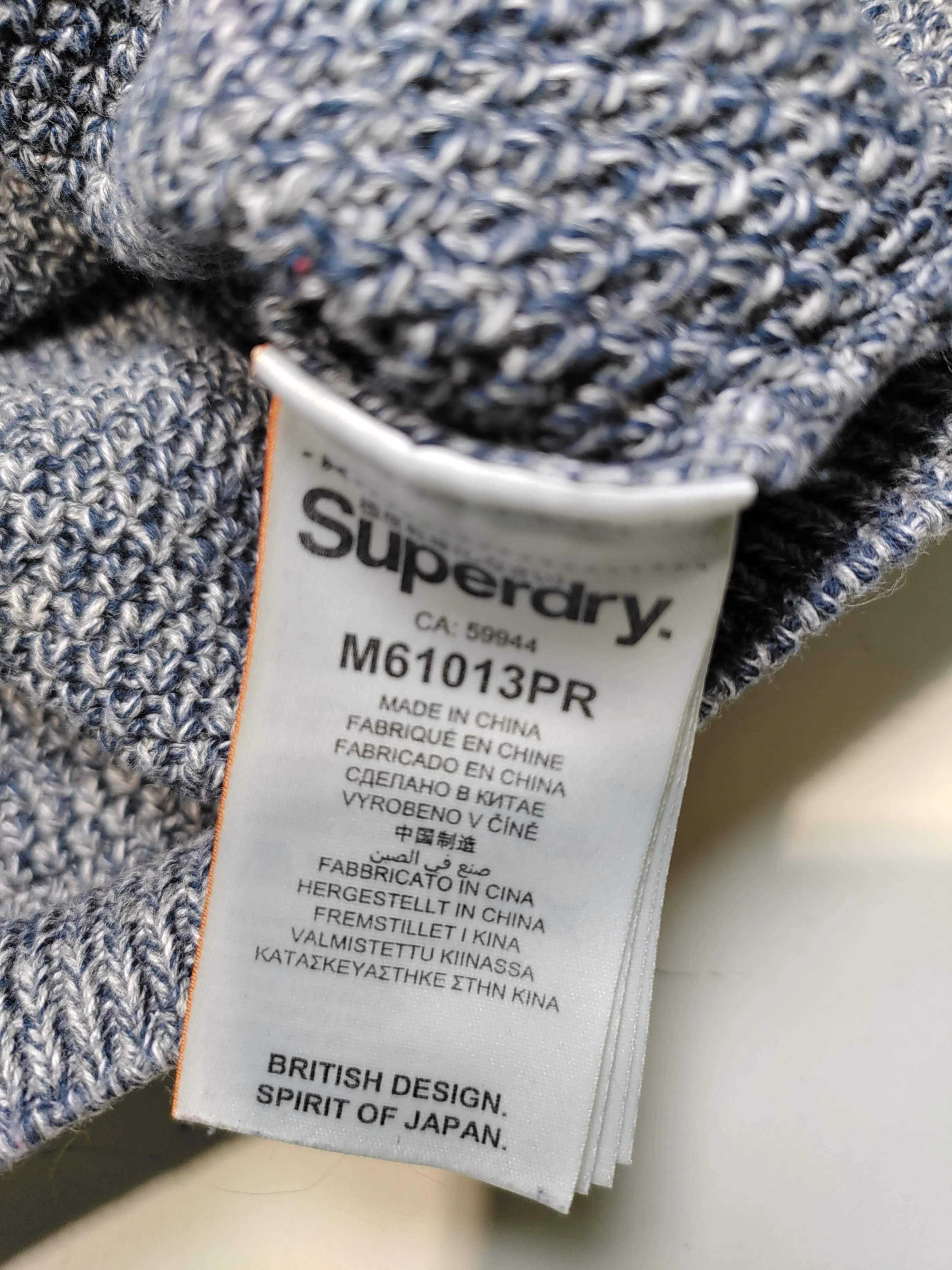 Superdry Men's Jumper XXL Blue 100% Other Round Neck Pullover - Image 6