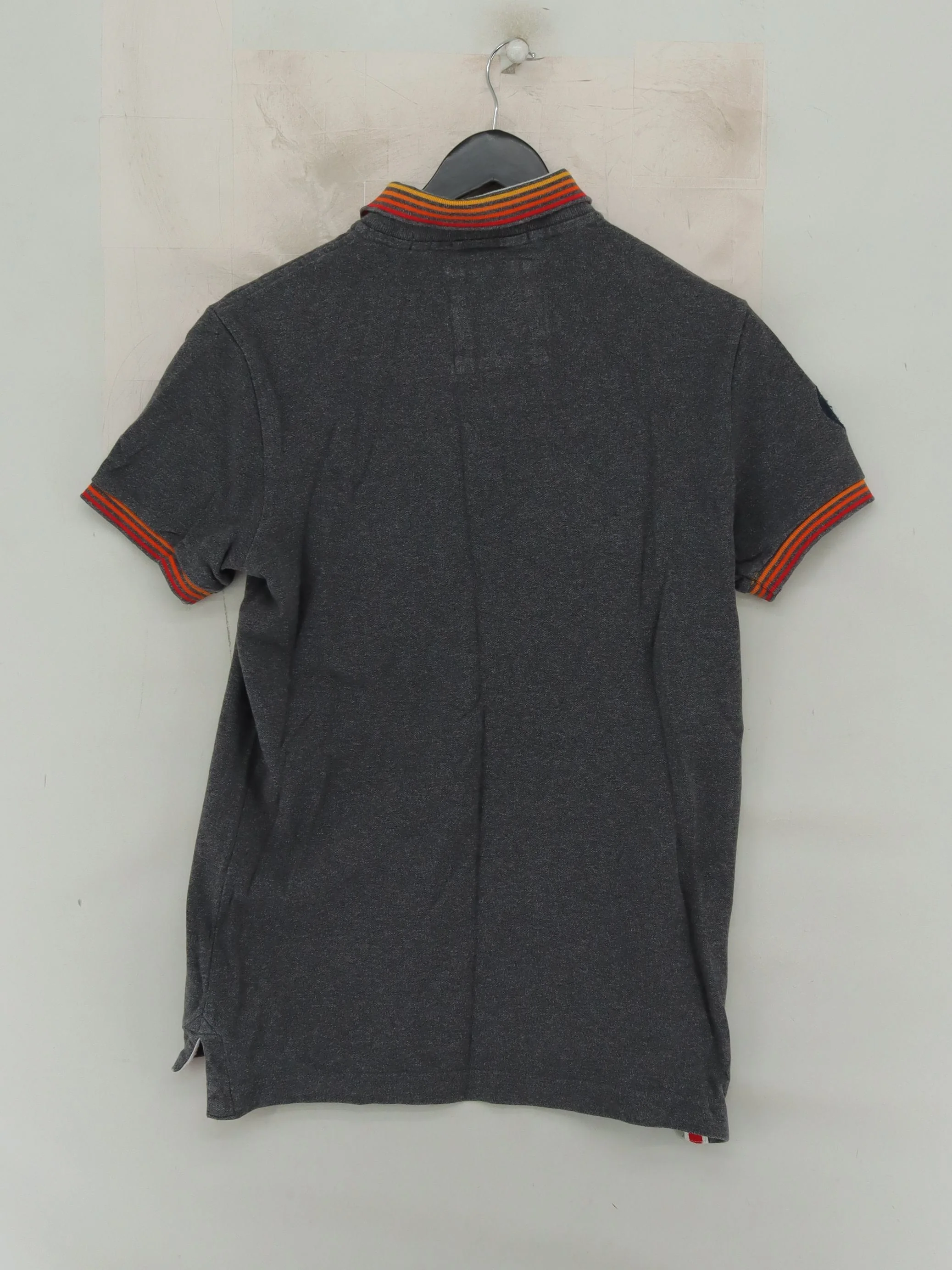 Superdry Men's Polo M Grey 100% Cotton Basic - Image 2