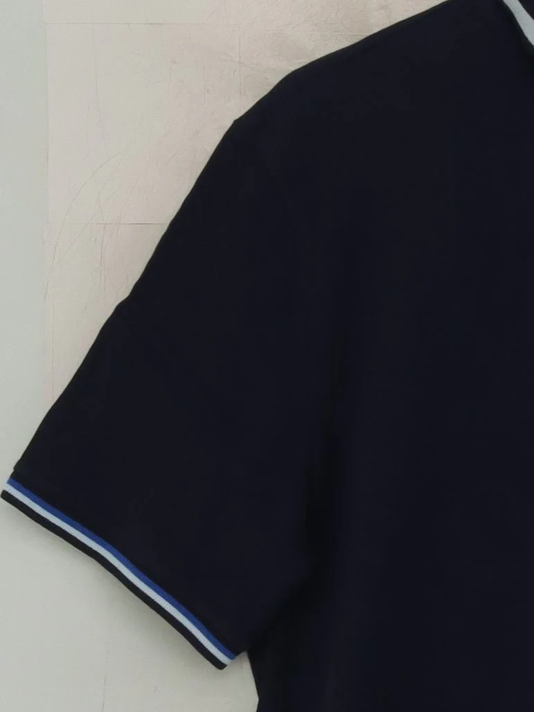 Superdry Men's Polo XL Blue 100% Cotton Basic - Image 4