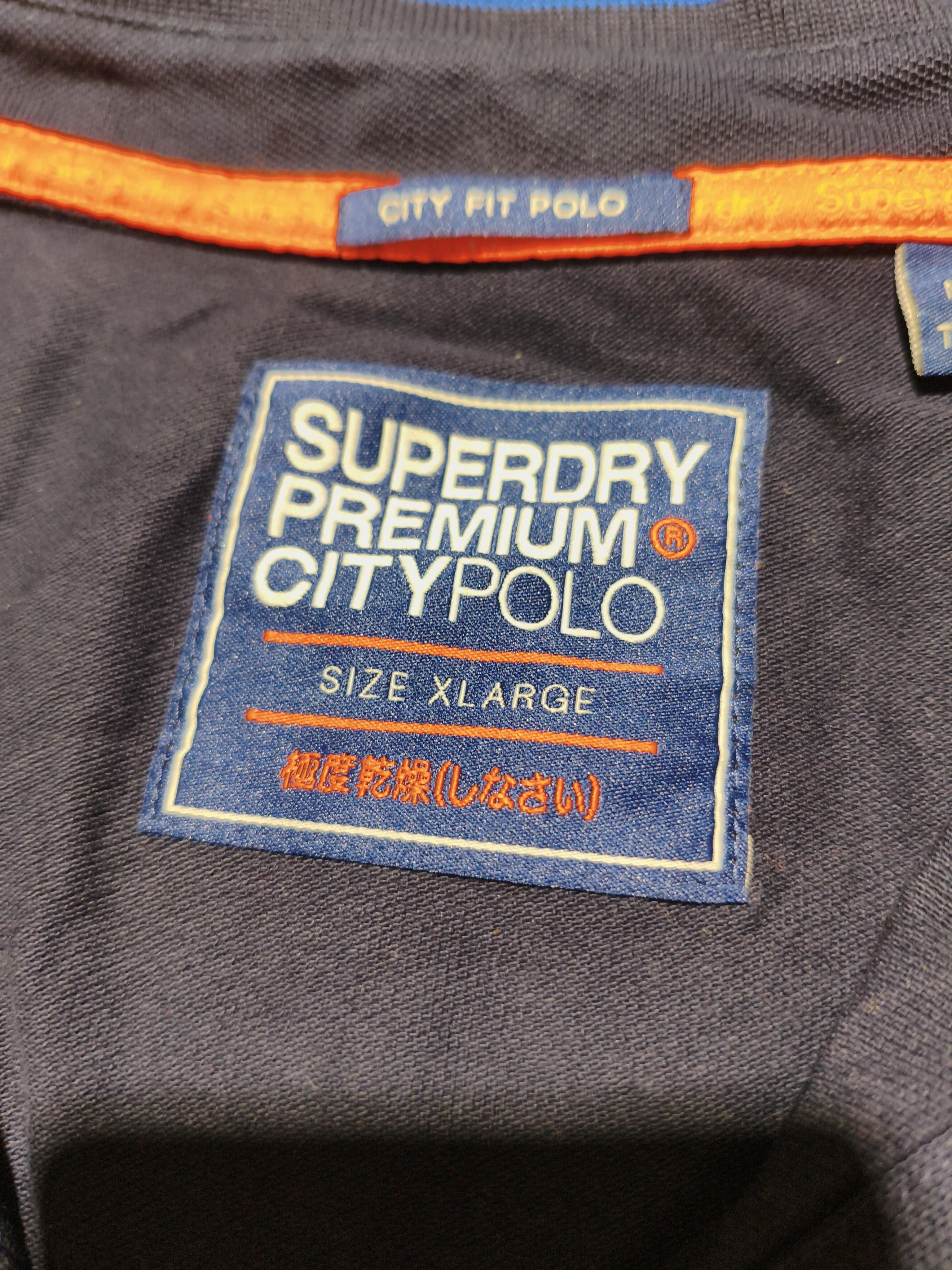 Superdry Men's Polo XL Blue 100% Cotton Basic - Image 6