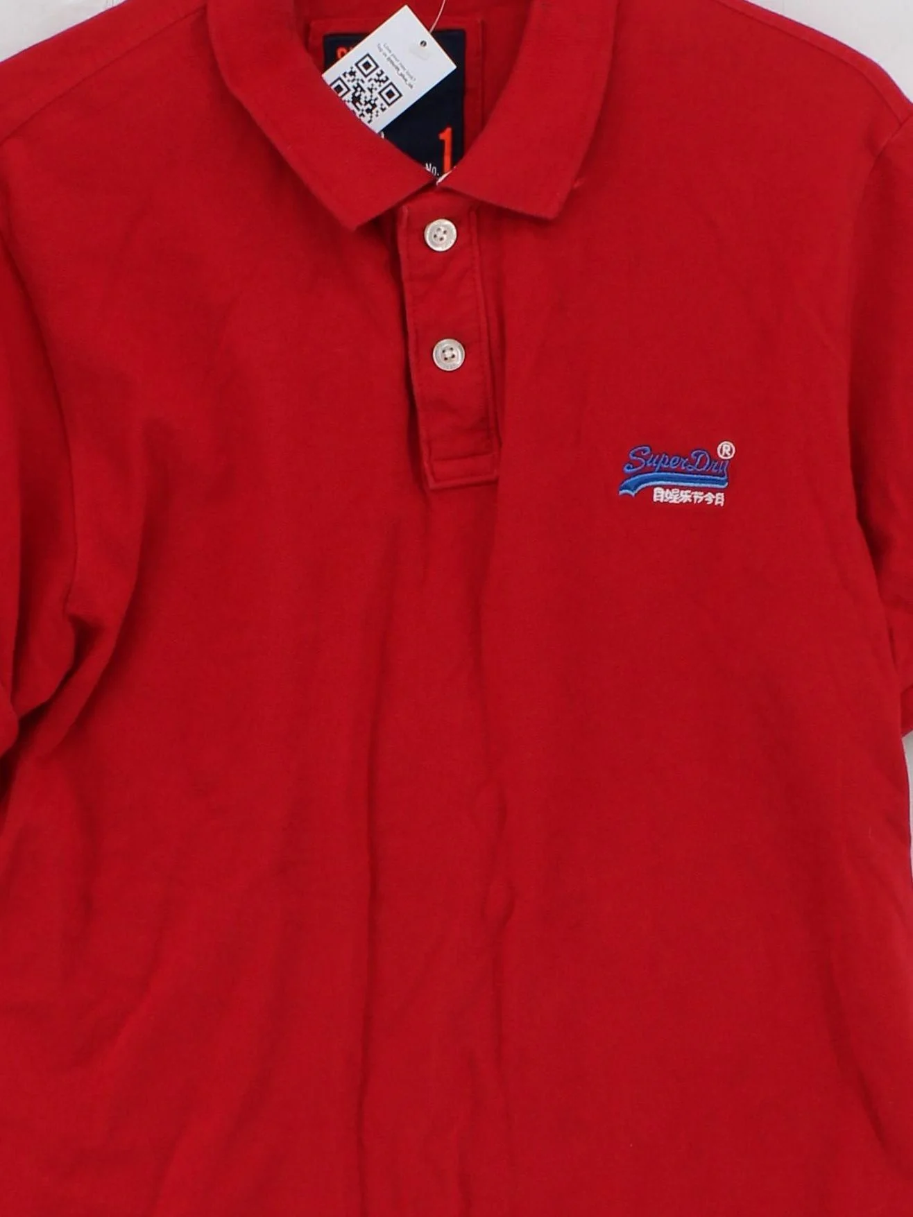Superdry Men's Polo XXL Red 100% Cotton Basic - Image 3