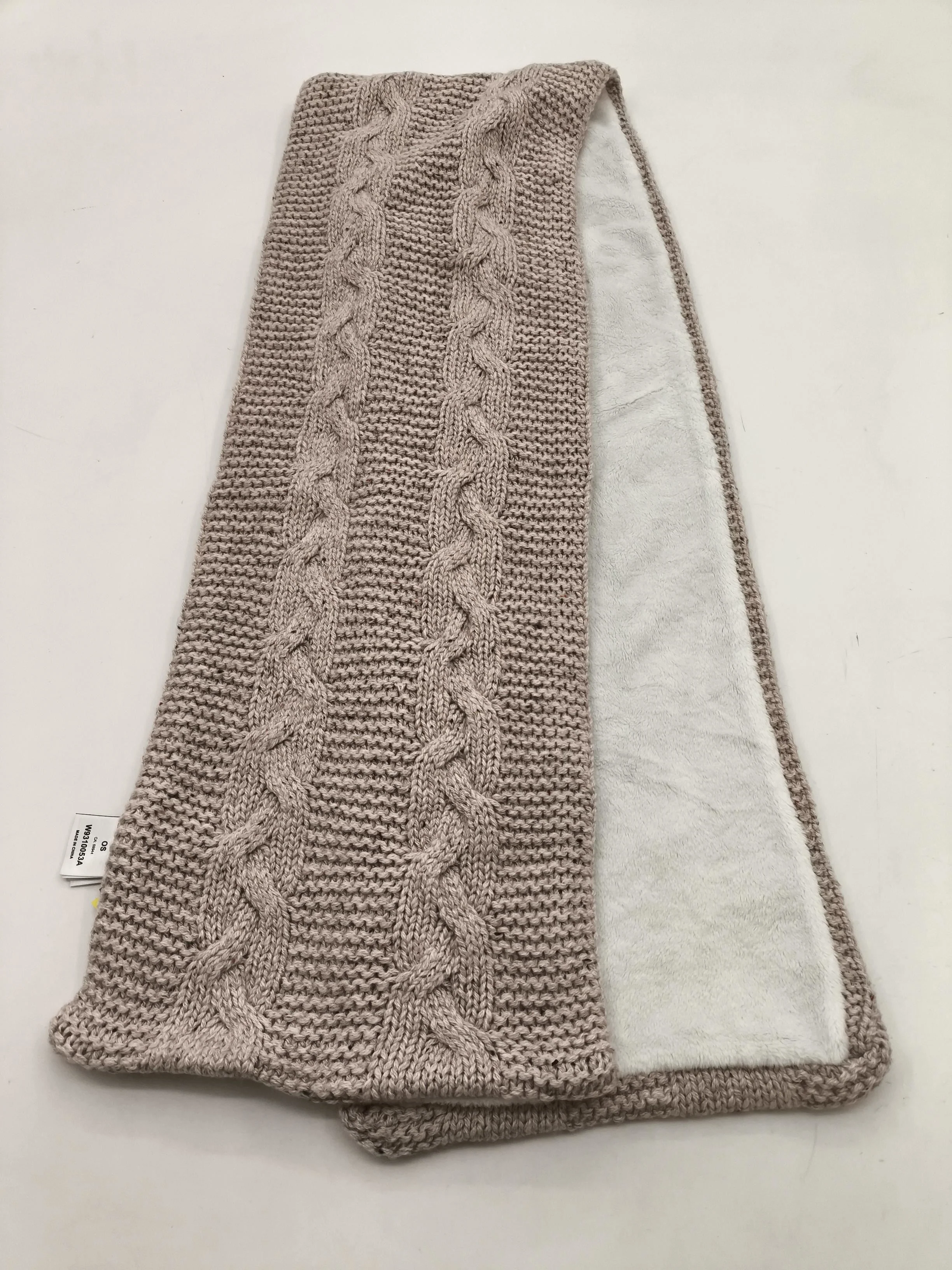 Superdry Men's Scarf Brown Polyester with Wool Scarf - Image 2