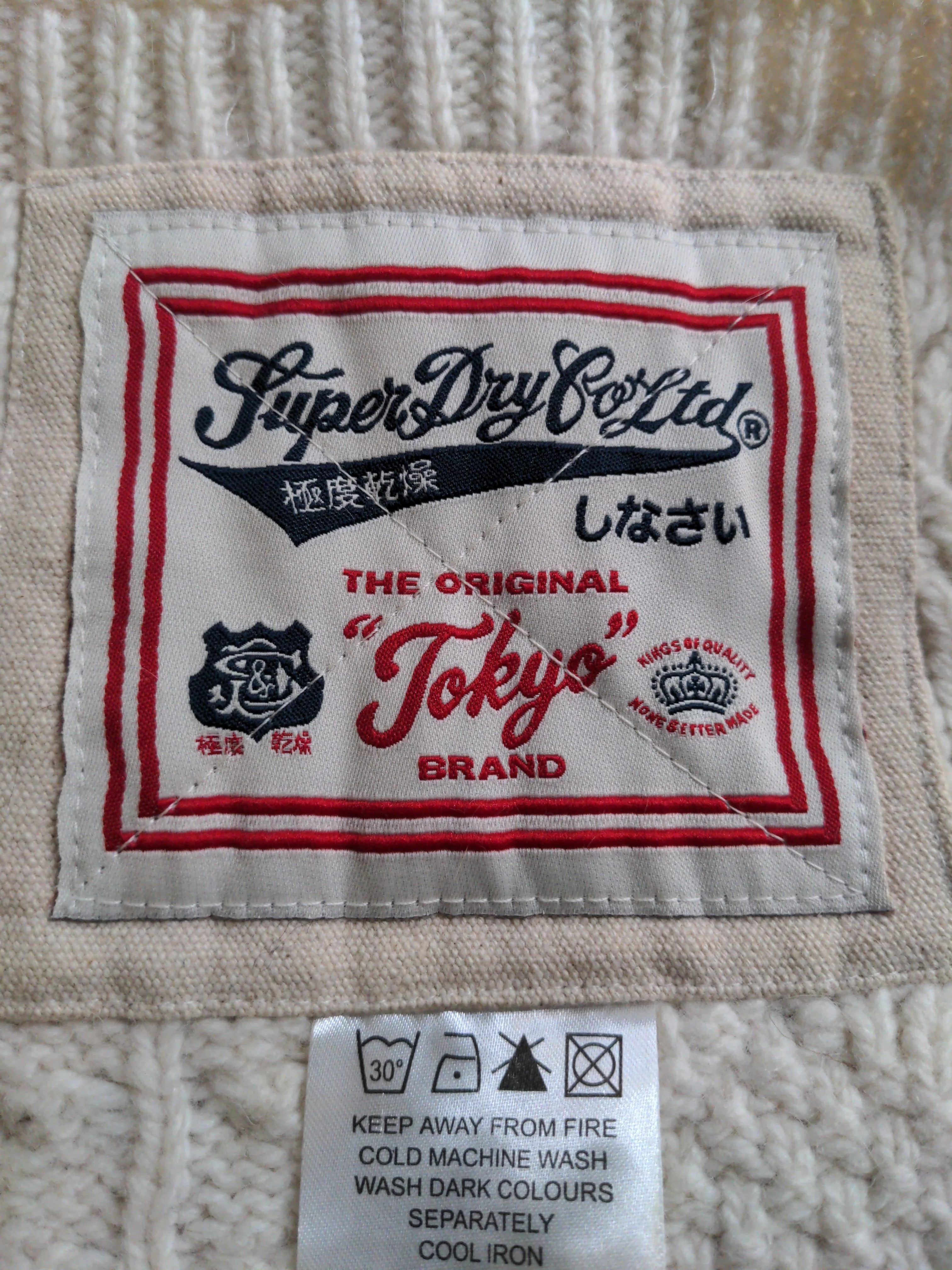 Superdry Men's Scarf Cream Wool with Acrylic, Nylon, Angora Scarf - Image 6