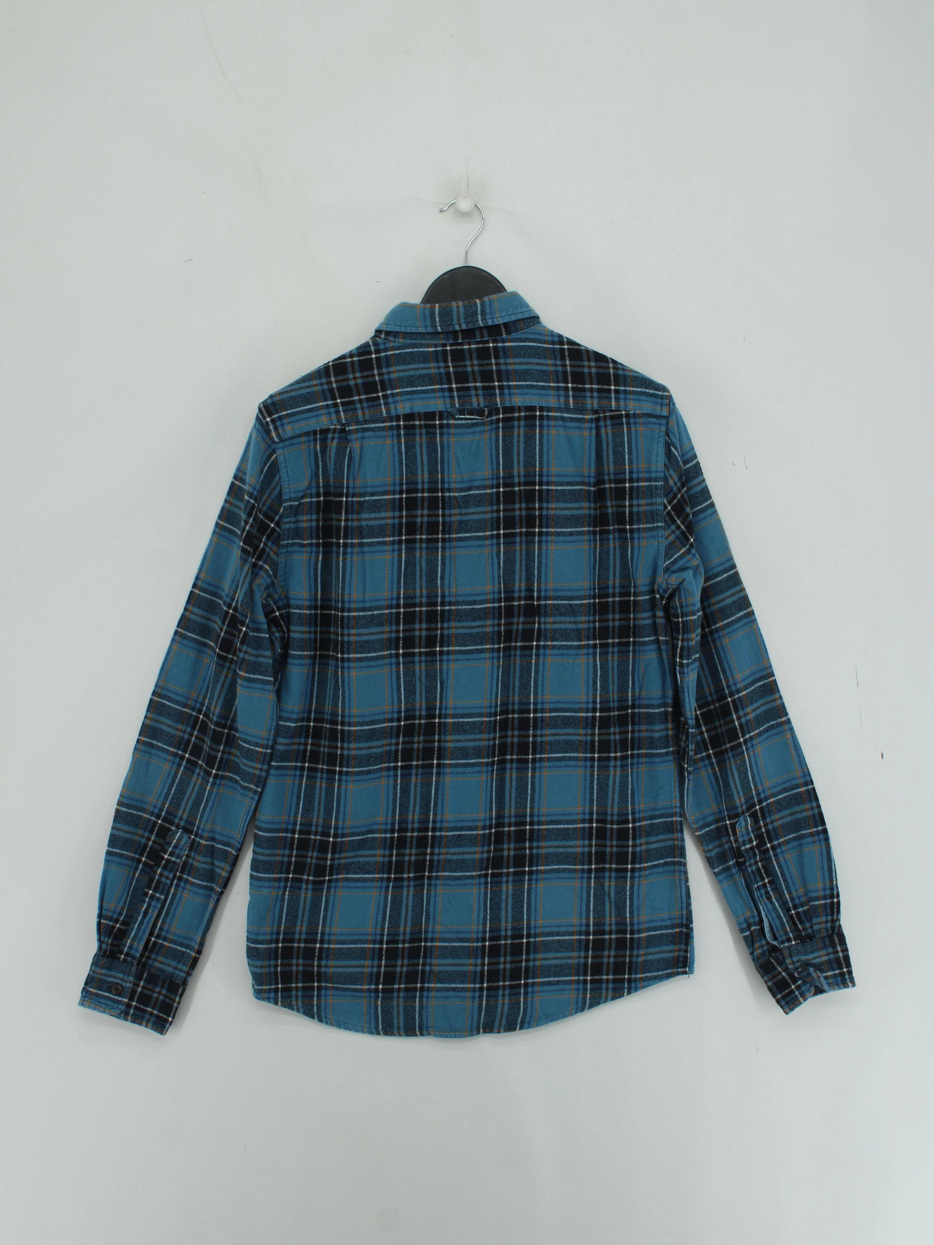 Superdry Men's Shirt M Blue Checkered 100% Cotton Basic - Image 2