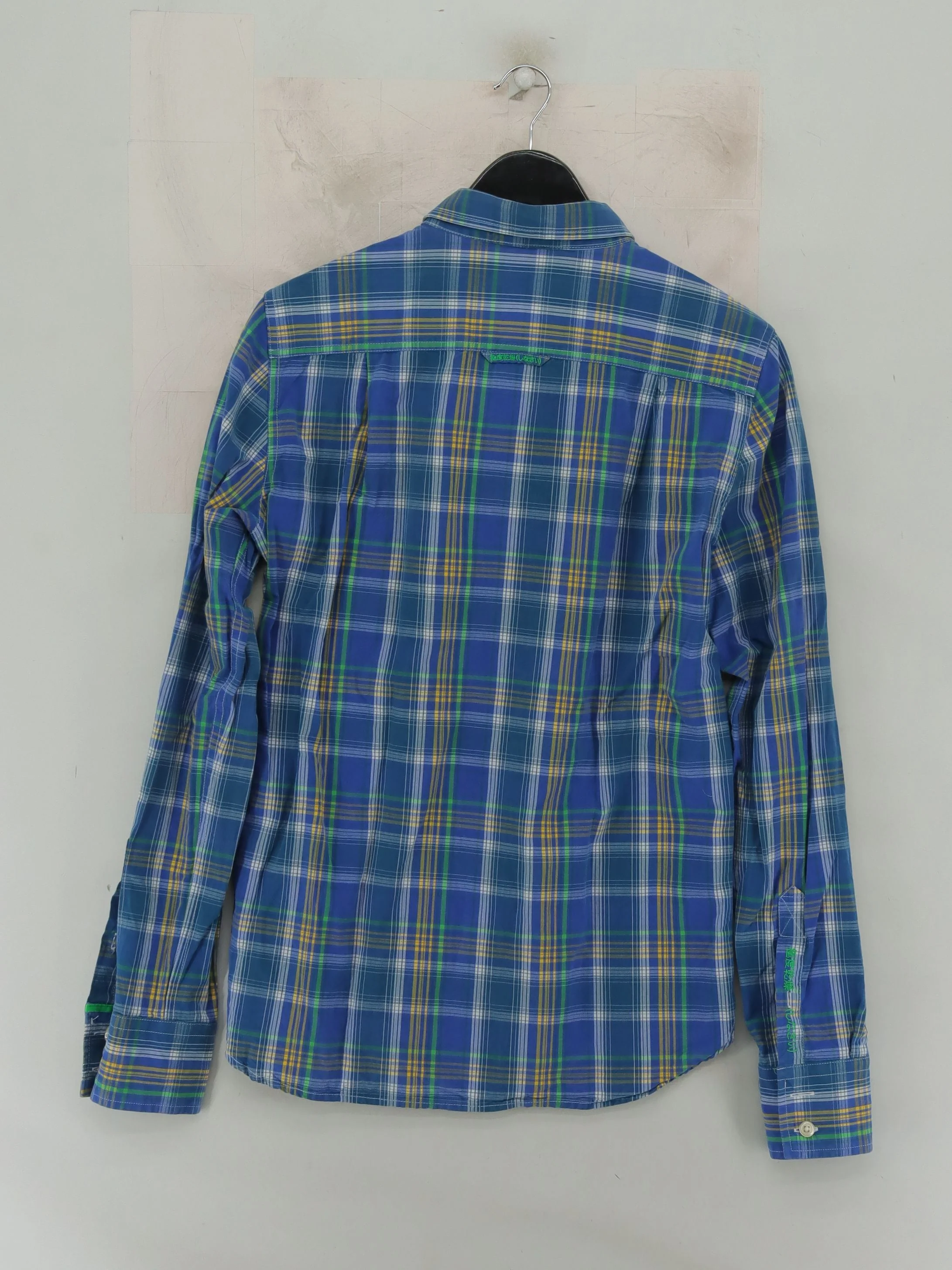 Superdry Men's Shirt M Blue Checkered 100% Cotton Basic - Image 2