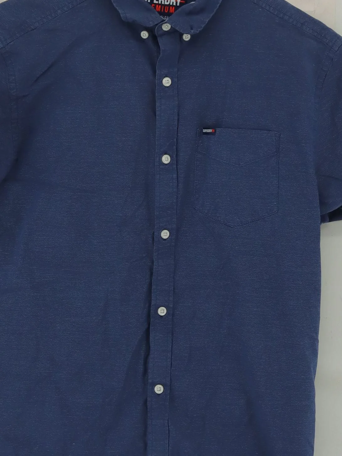 Superdry Men's Shirt S Blue 100% Cotton Basic - Image 3