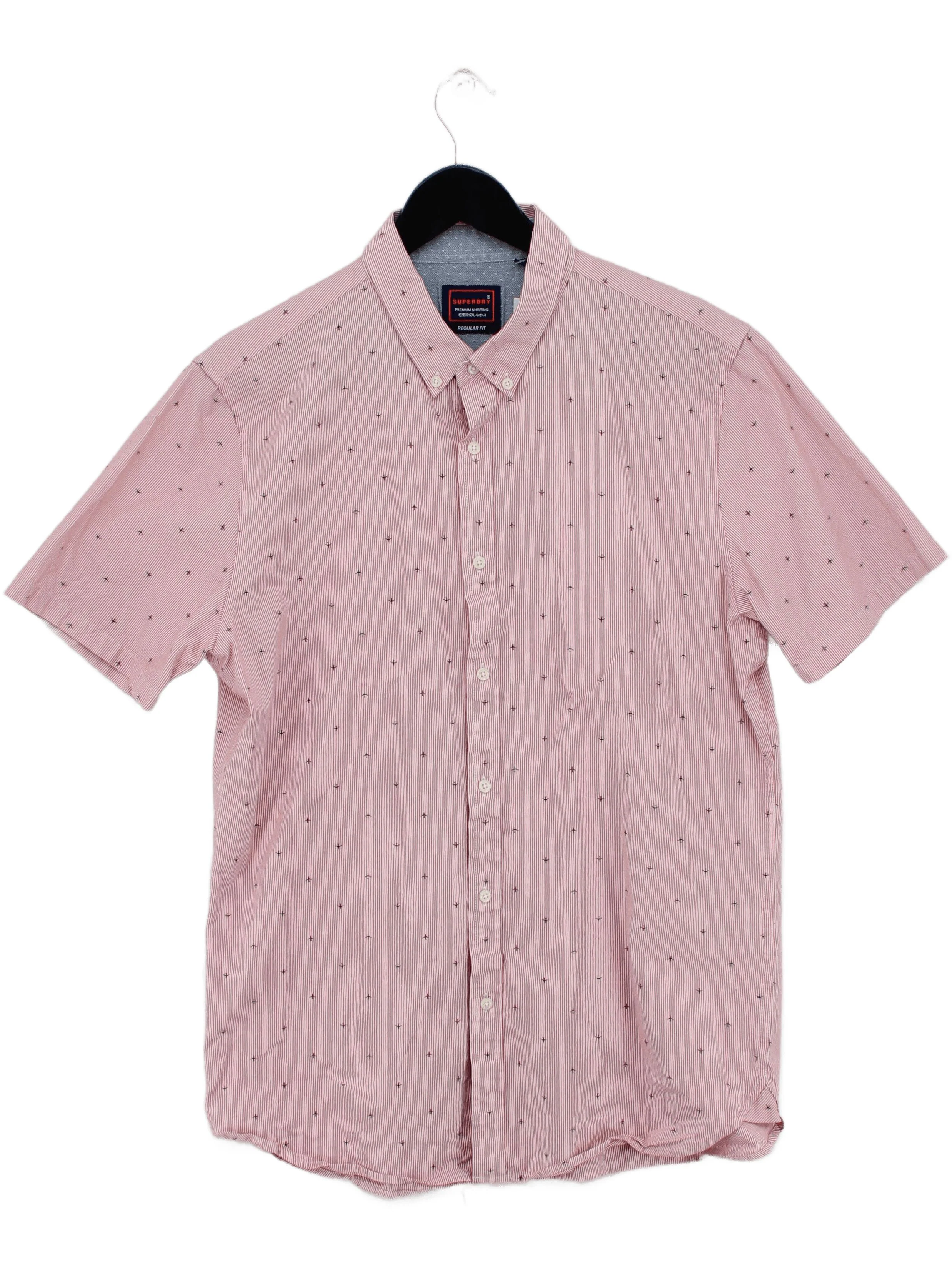 Superdry Men's Shirt XL Pink 100% Cotton Basic
