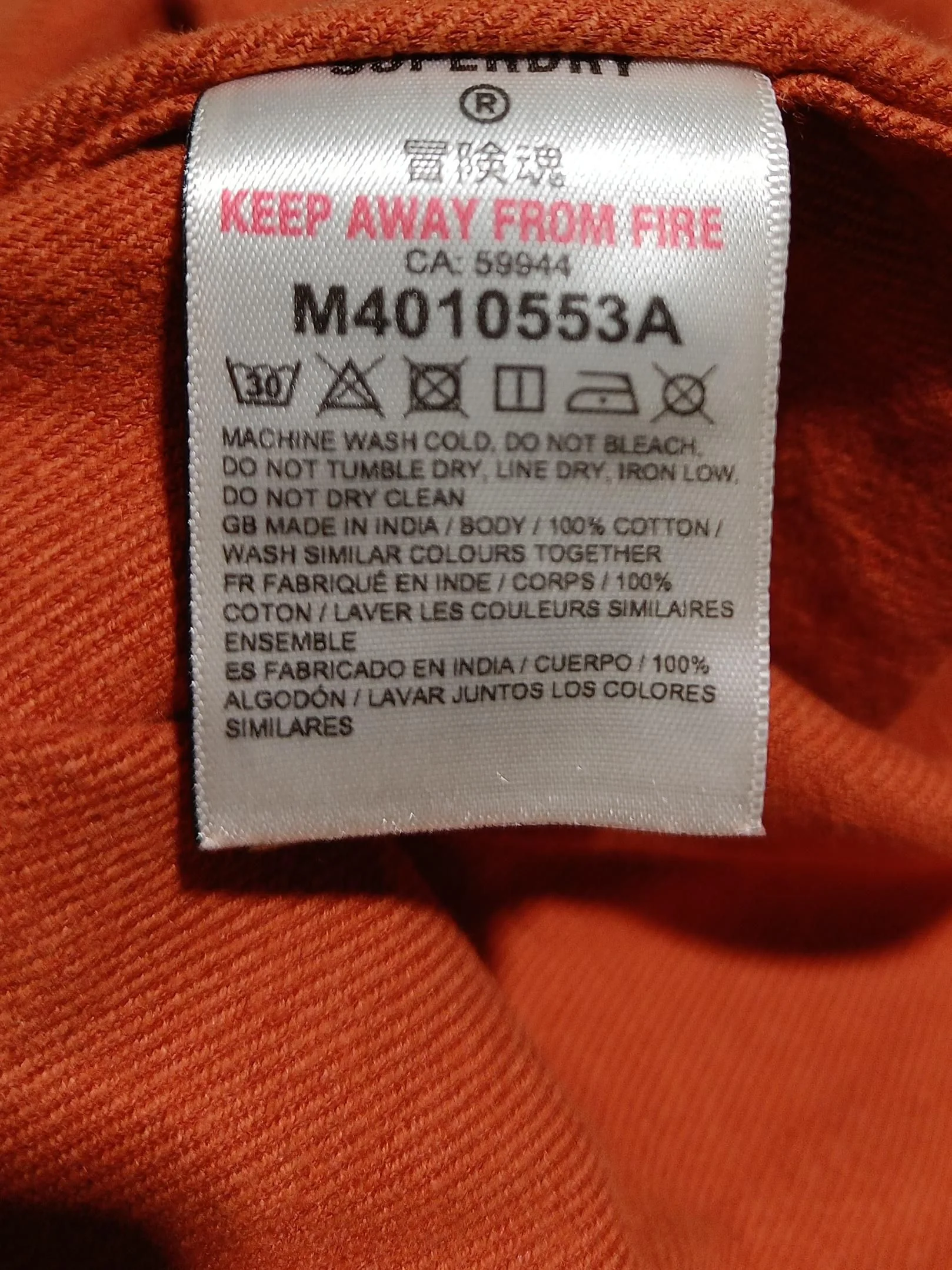 Superdry Men's Shirt XXL Orange 100% Cotton Basic - Image 6