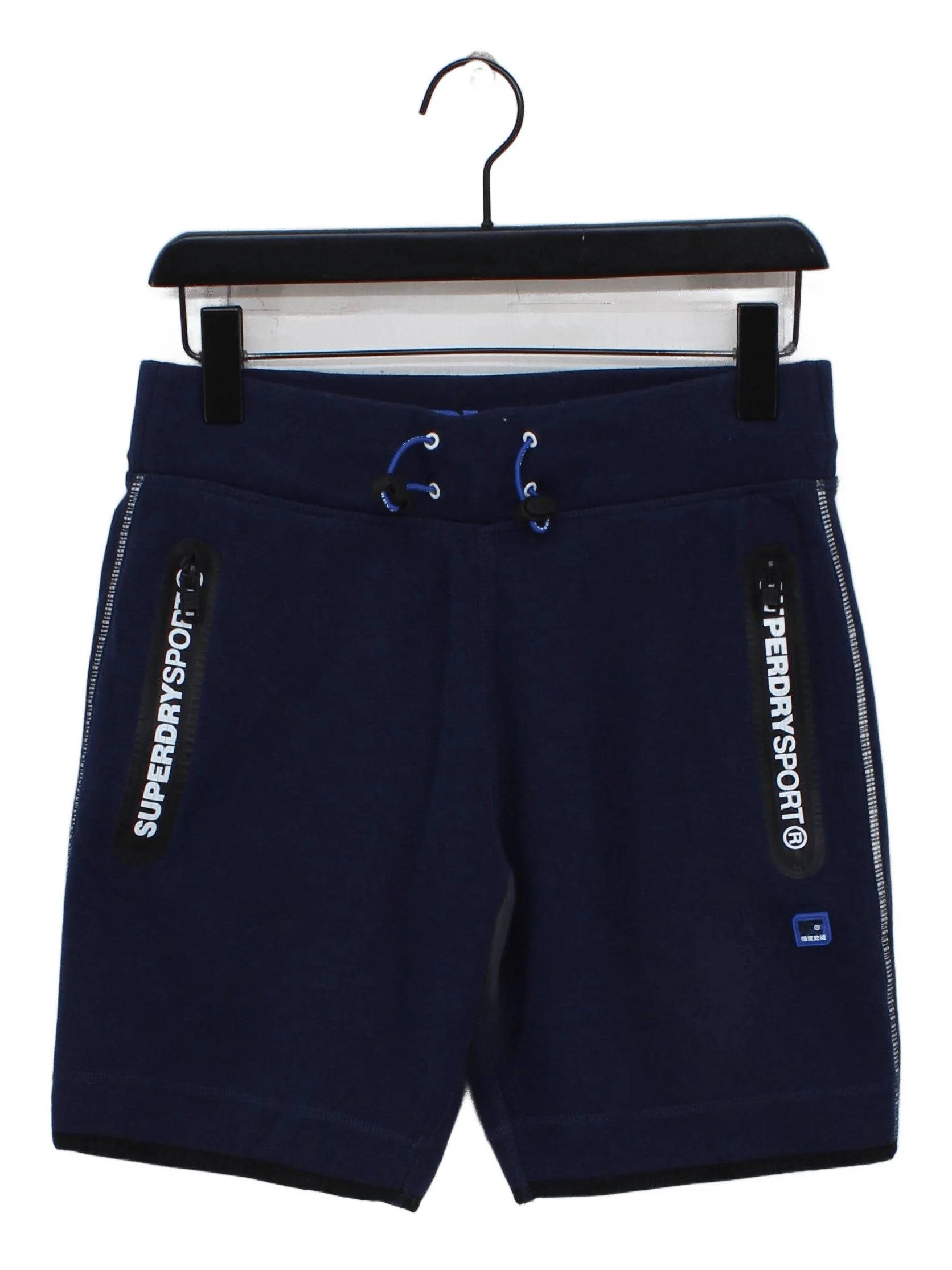 Superdry Men's Shorts S Blue Polyester with Cotton Sweat