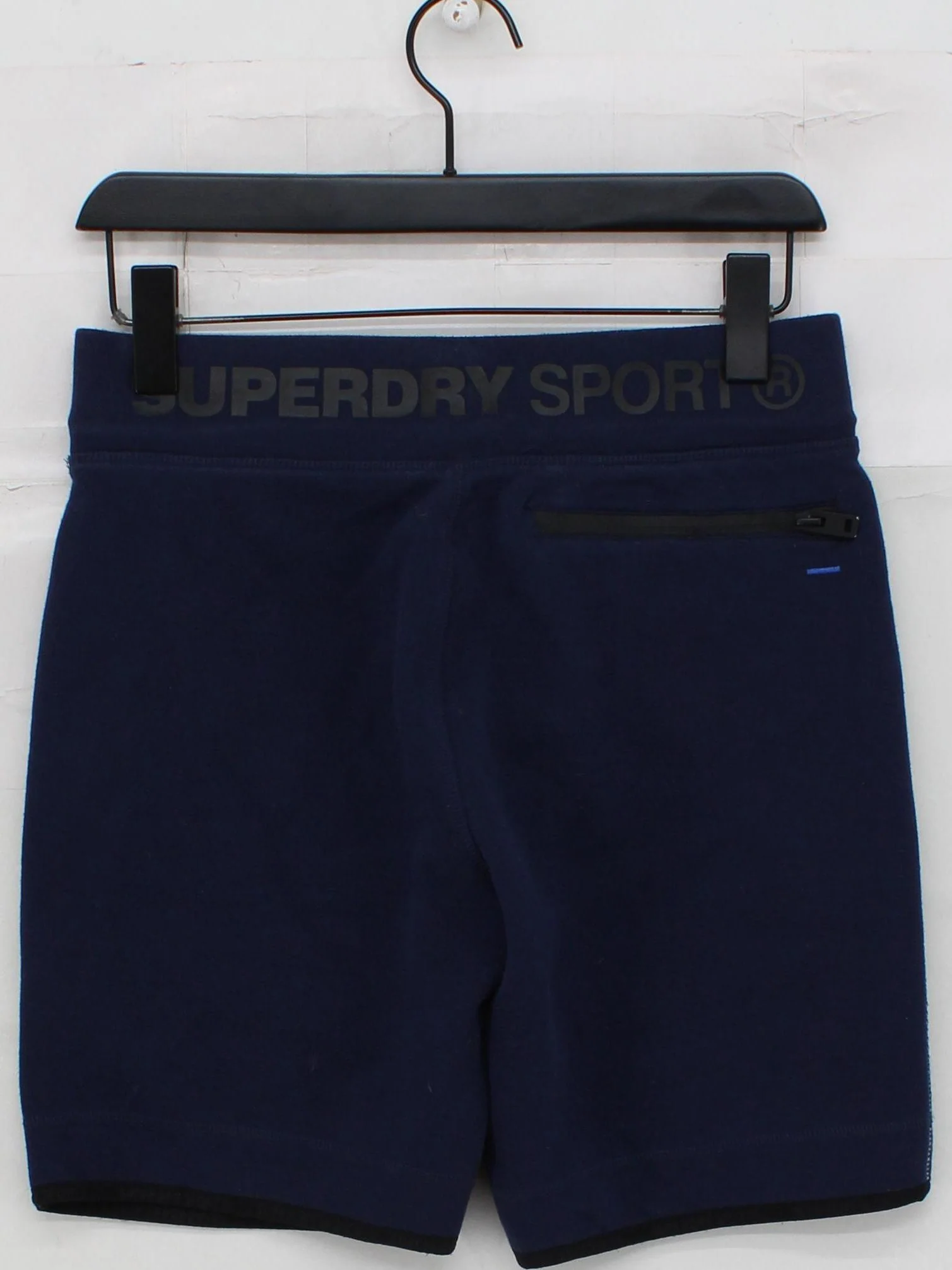 Superdry Men's Shorts S Blue Polyester with Cotton Sweat - Image 2