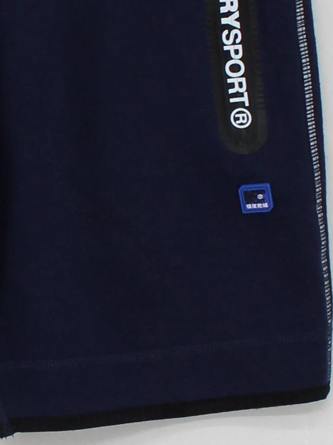 Superdry Men's Shorts S Blue Polyester with Cotton Sweat - Image 4