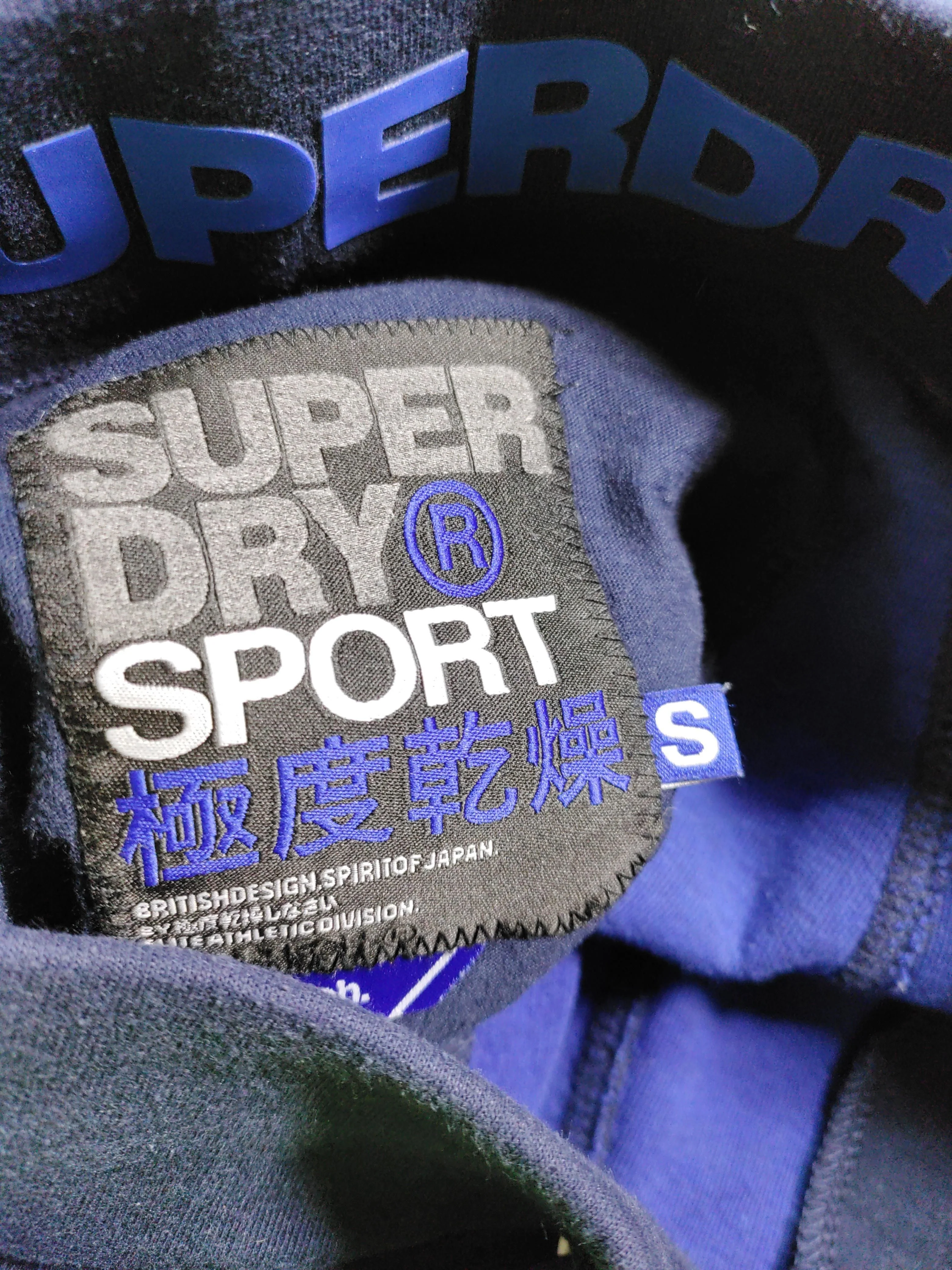 Superdry Men's Shorts S Blue Polyester with Cotton Sweat - Image 5