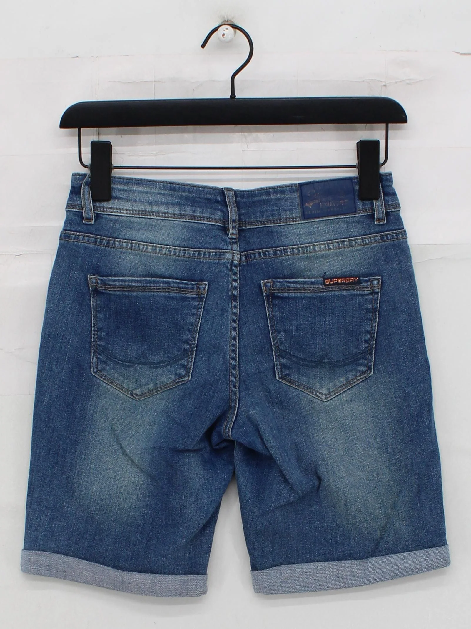 Superdry Men's Shorts W 26 in Blue Cotton with Elastane Chino - Image 2