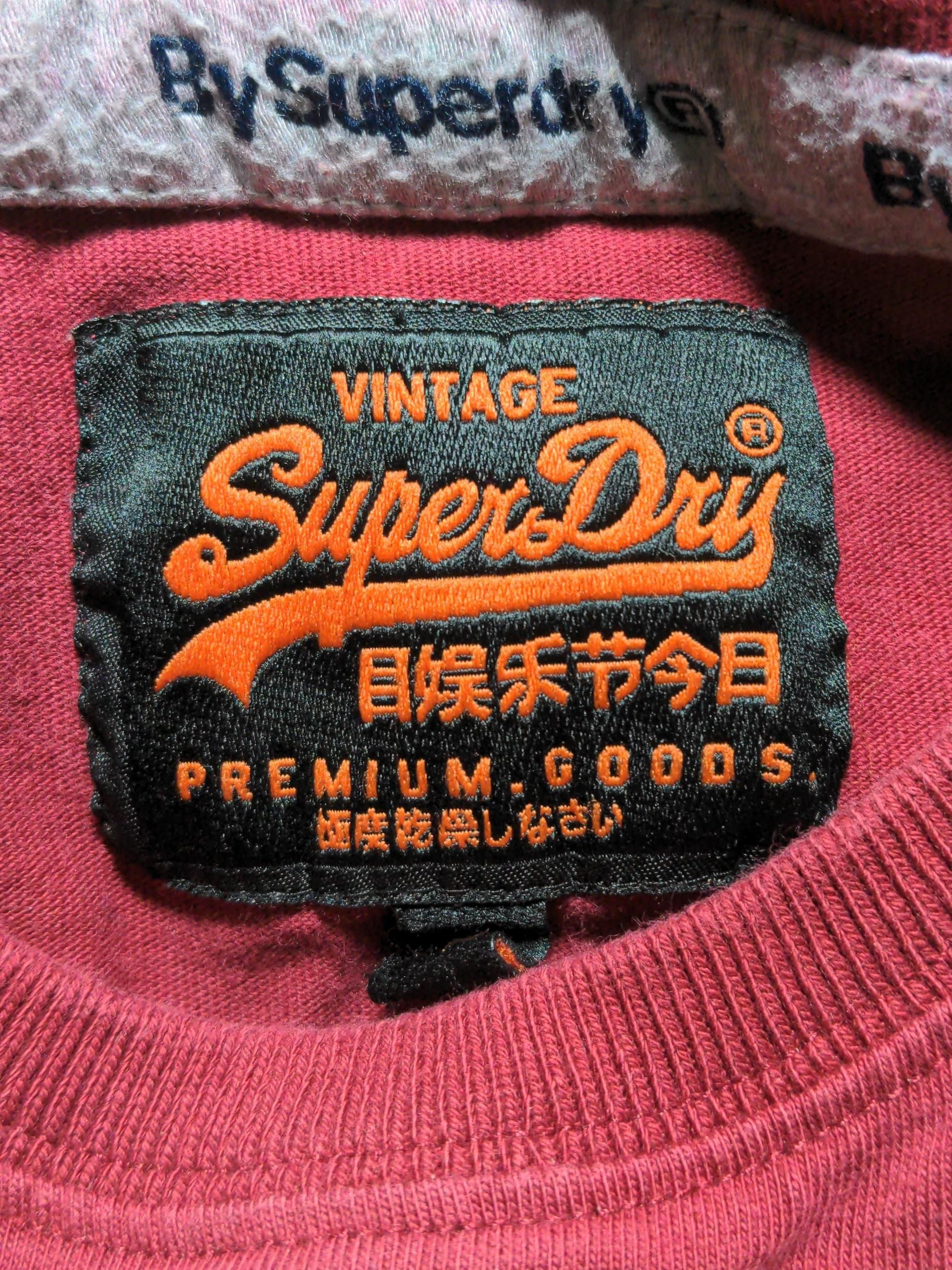 Superdry Men's T-Shirt L Red Graphic 100% Cotton Basic - Image 5