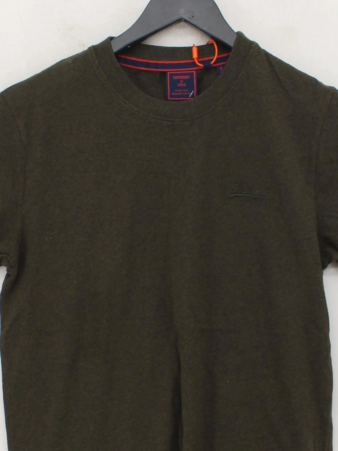 Superdry Men's T-Shirt M Green 100% Cotton Basic New with tags - Image 3