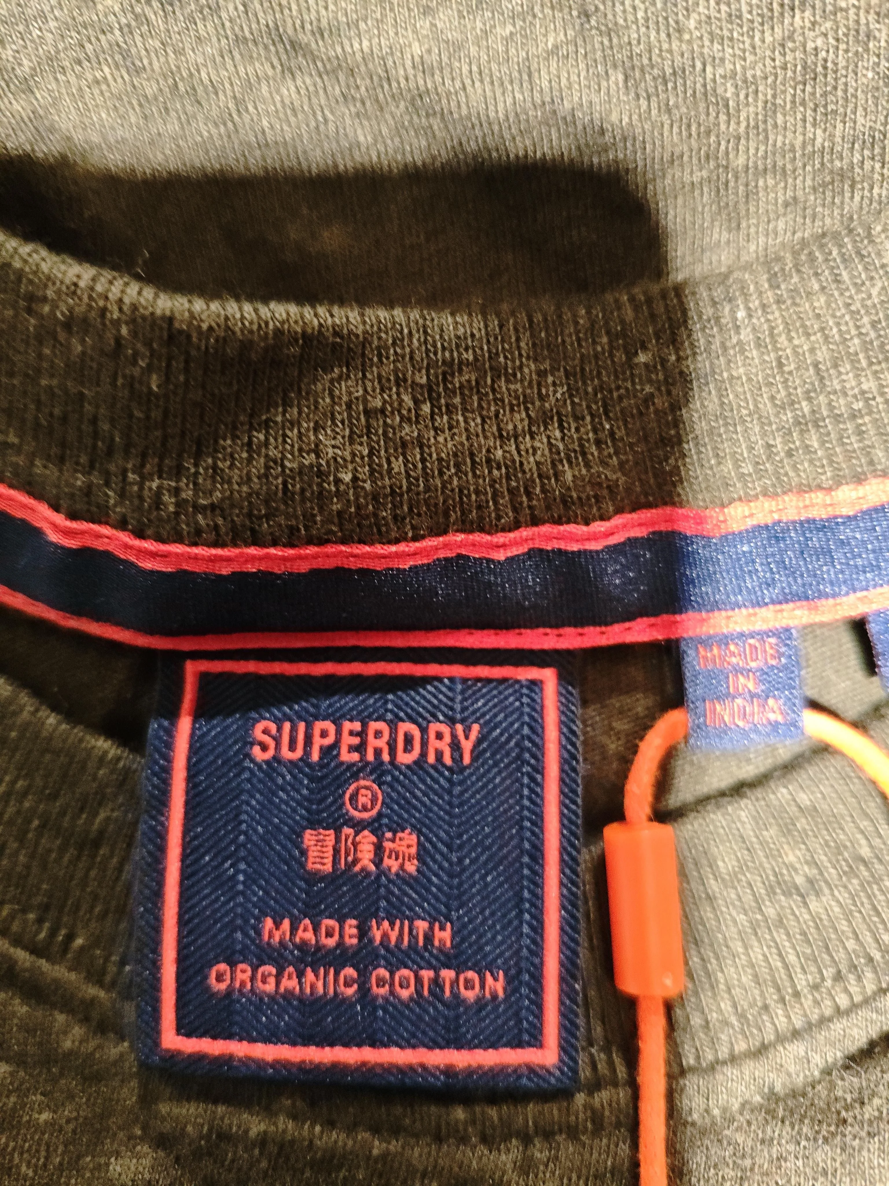 Superdry Men's T-Shirt M Green 100% Cotton Basic New with tags - Image 5