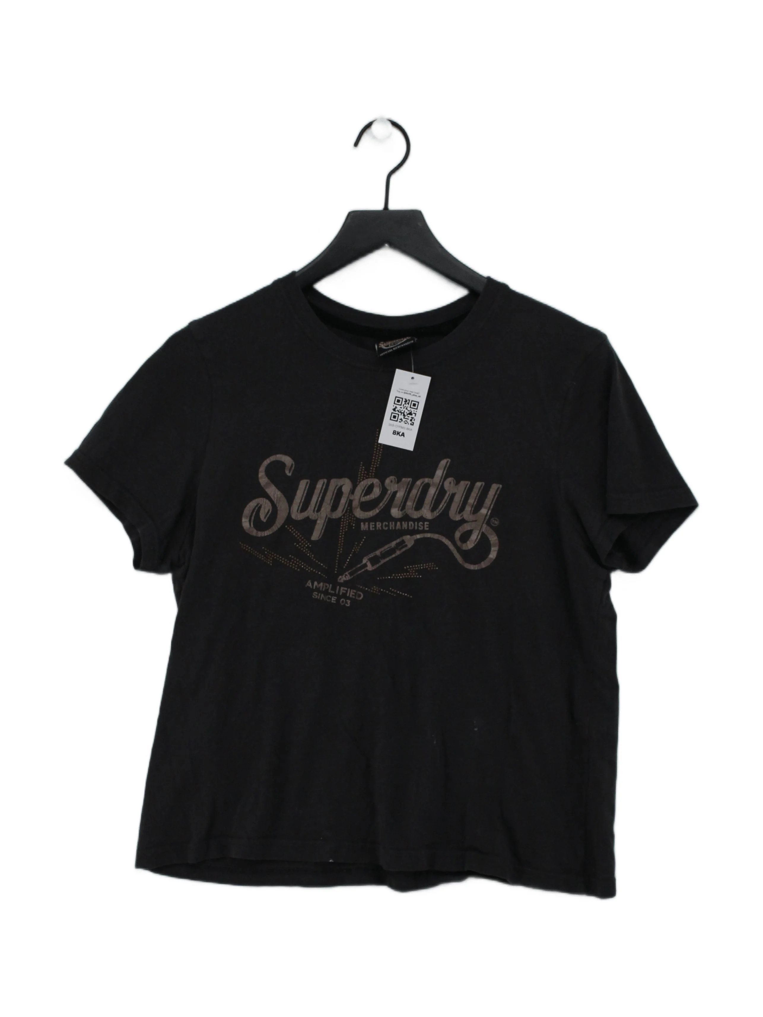 Superdry Men's T-Shirt M Grey Graphic 100% Cotton Basic