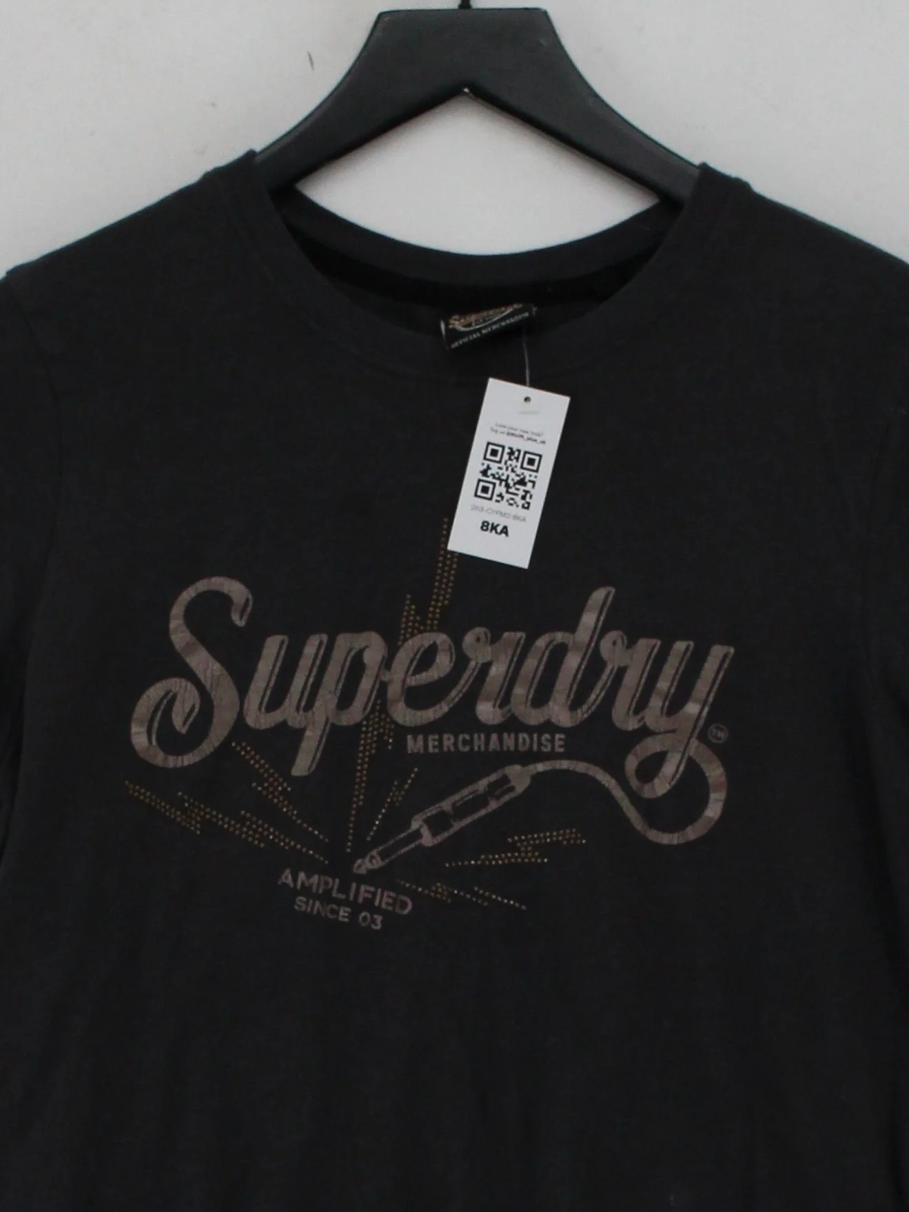 Superdry Men's T-Shirt M Grey Graphic 100% Cotton Basic - Image 3